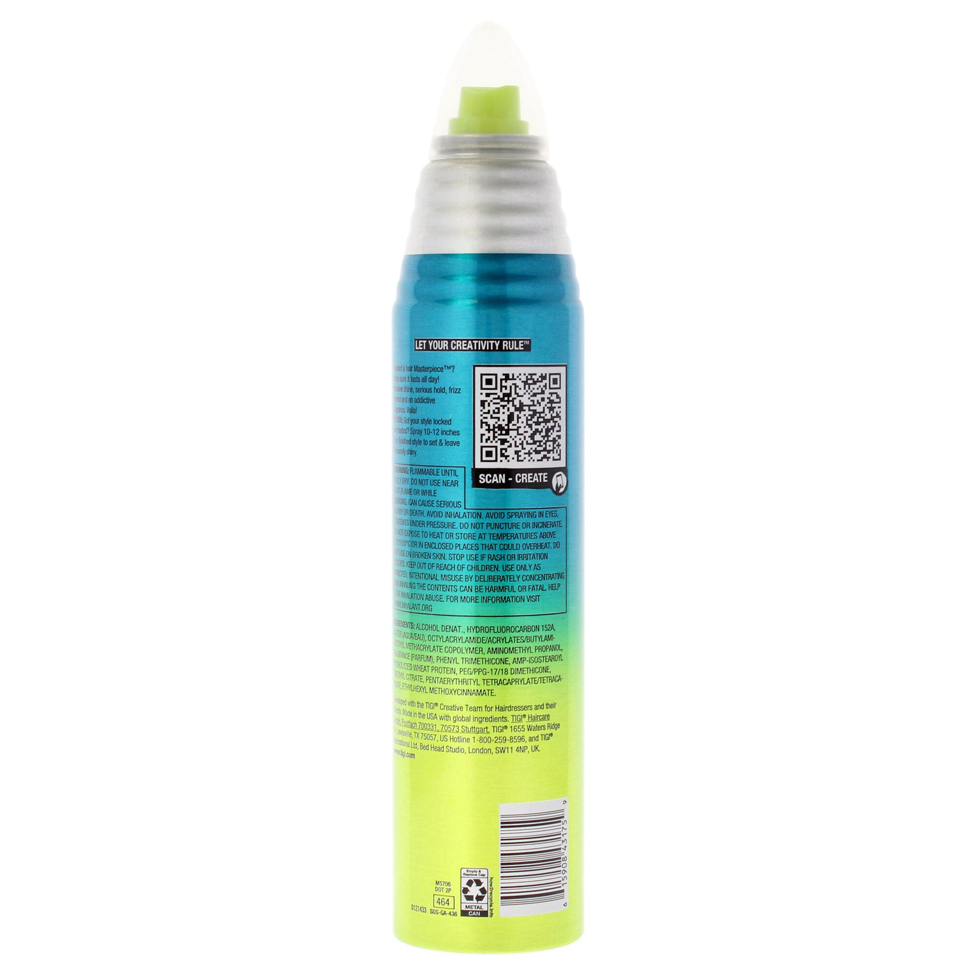Bed Head Remix Master Piece Extra Strong Hold Hairspray by TIGI for Unisex - 10.3 oz Hair Spray, See Description, alternate image number 1