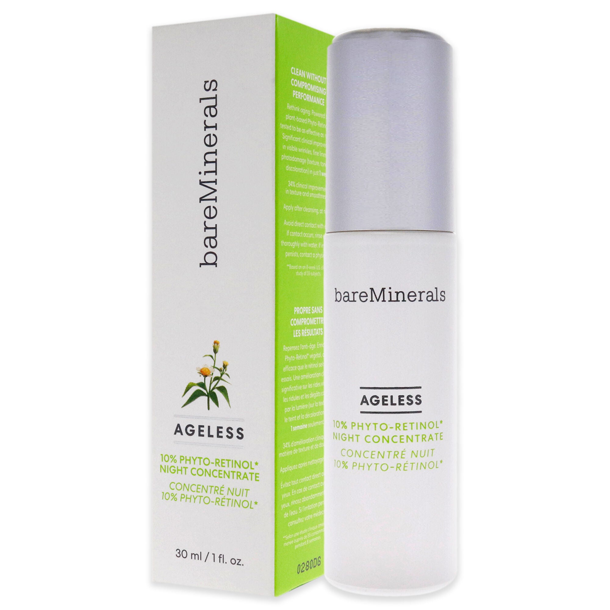 Ageless 10 Percent Phyto-Retinol Night Concentrate by bareMinerals for Unisex - 1 oz Concentrate, See Description, alternate image number 3