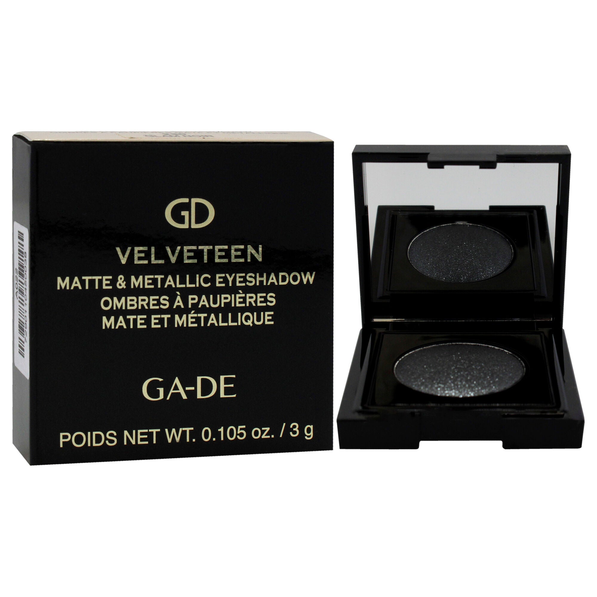 Velveteen Matte and Metallic Eyeshadow - 230 Glam Noir by GA-DE for Women - 0.105 oz Eye Shadow, , alternate image number 6