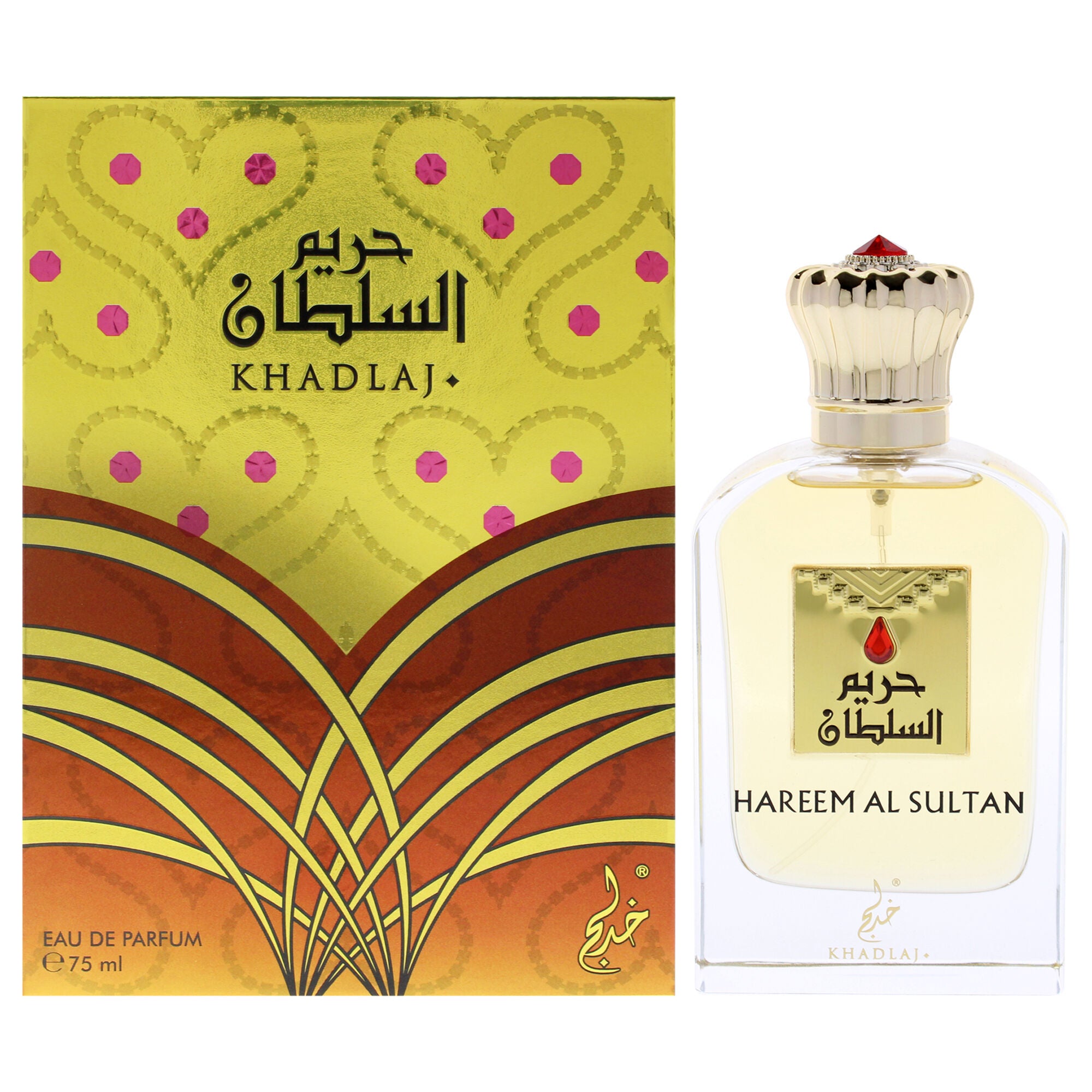 Hareem Al Sultan Gold by Khadlaj for Women - 2.5 oz EDP Spray, Clear, hi-res image number 0