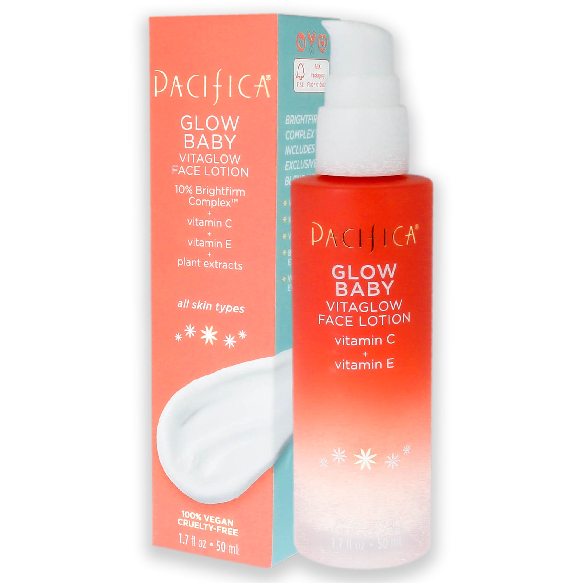 Glow Baby VitaGlow Face Lotion by Pacifica for Unisex - 1.7 oz Lotion, See Description, alternate image number 3