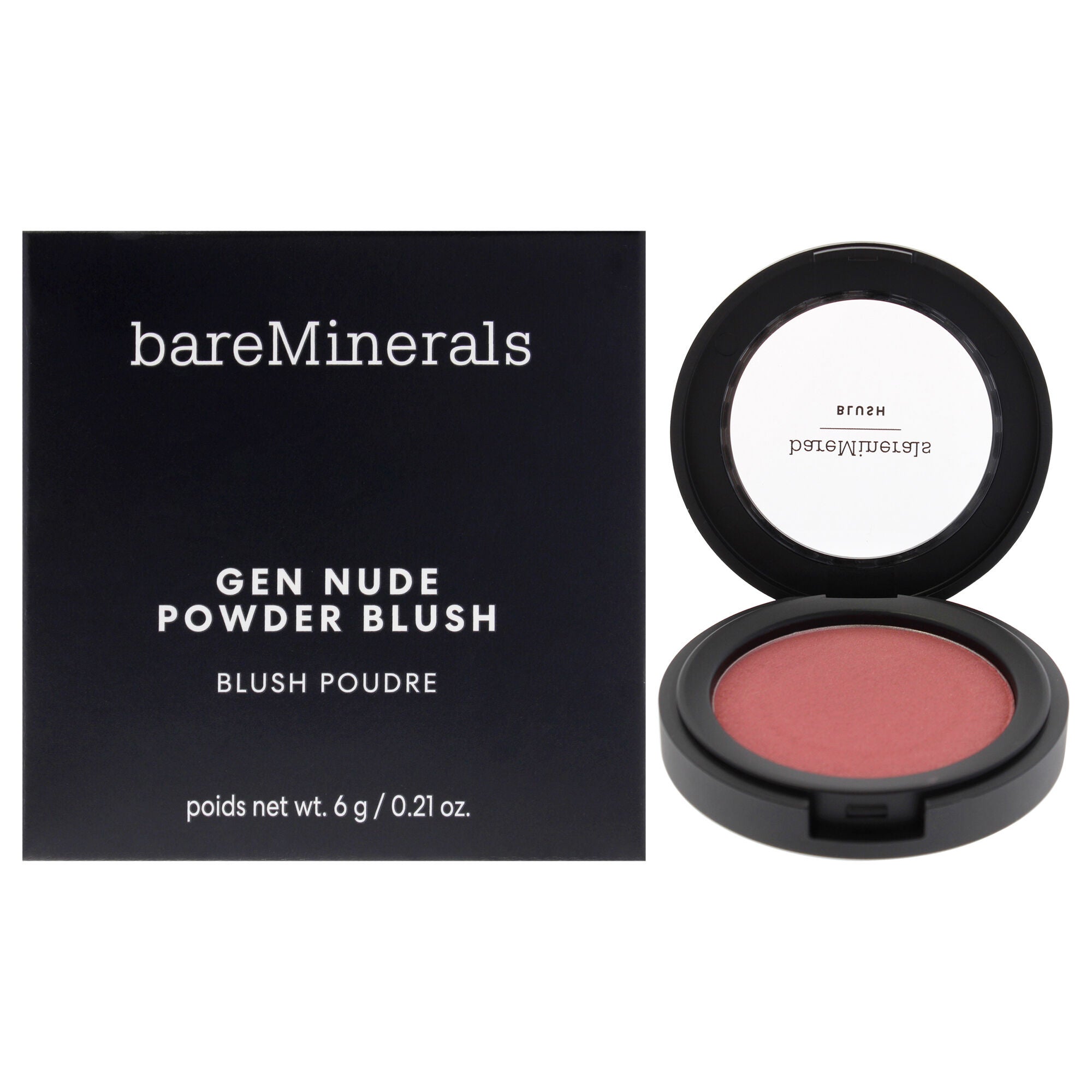 Gen Nude Powder Blush - On the Mauve by bareMinerals for Women - 0.21 oz Blush, Brown, hi-res image number 0