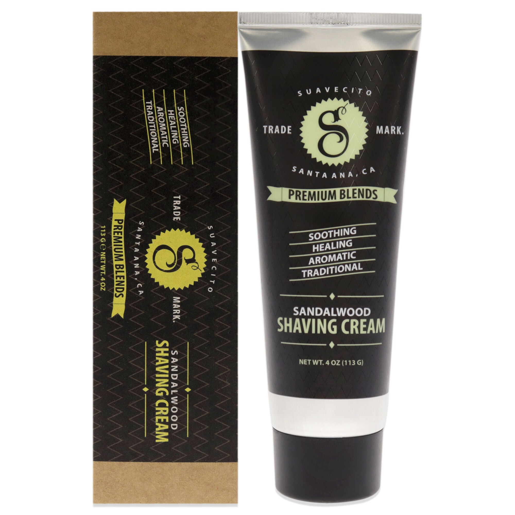 Premium Blends Shaving Creme by Suavecito for Men - 4 oz Cream, See Description, hi-res image number 0