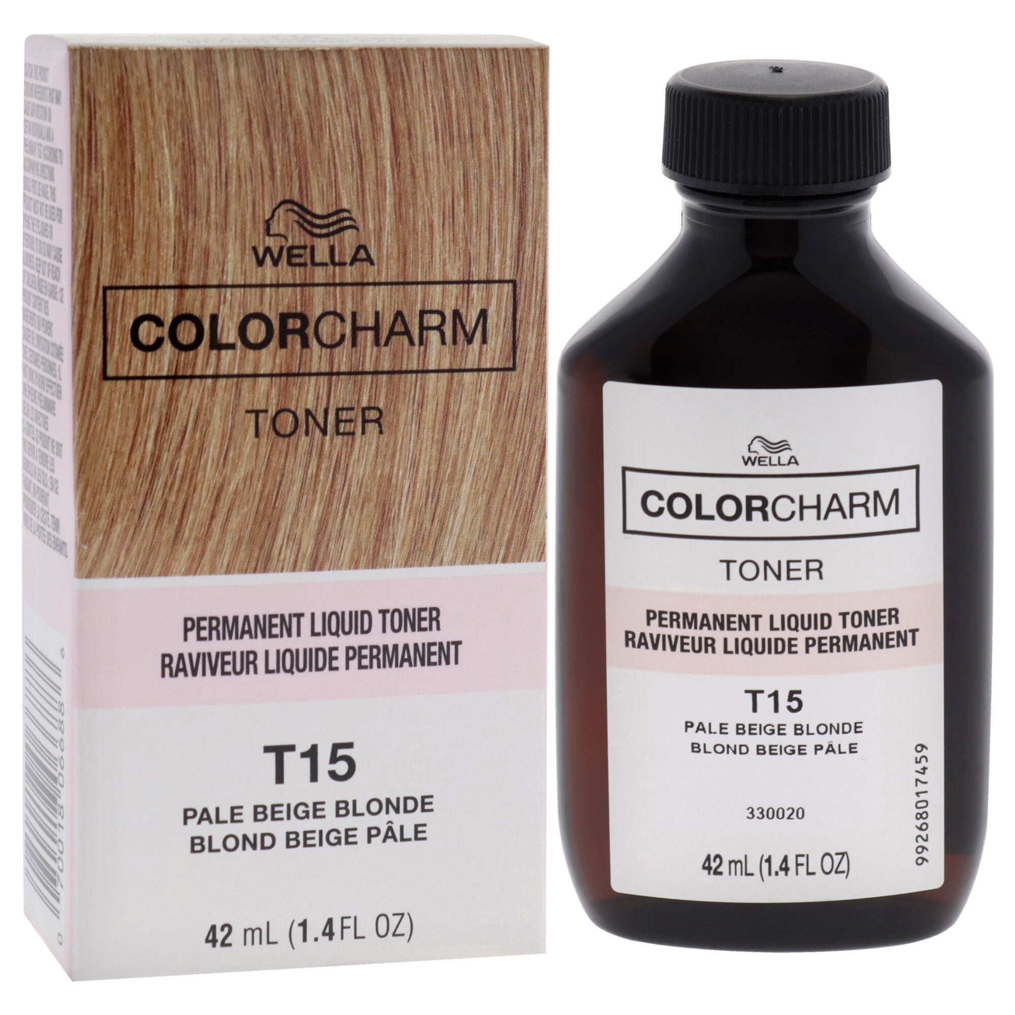 Color Charm Permanent Toner - T15 Pale Beige Blonde by Wella for Unisex - 1.4 oz Toner, See Description, alternate image number 2