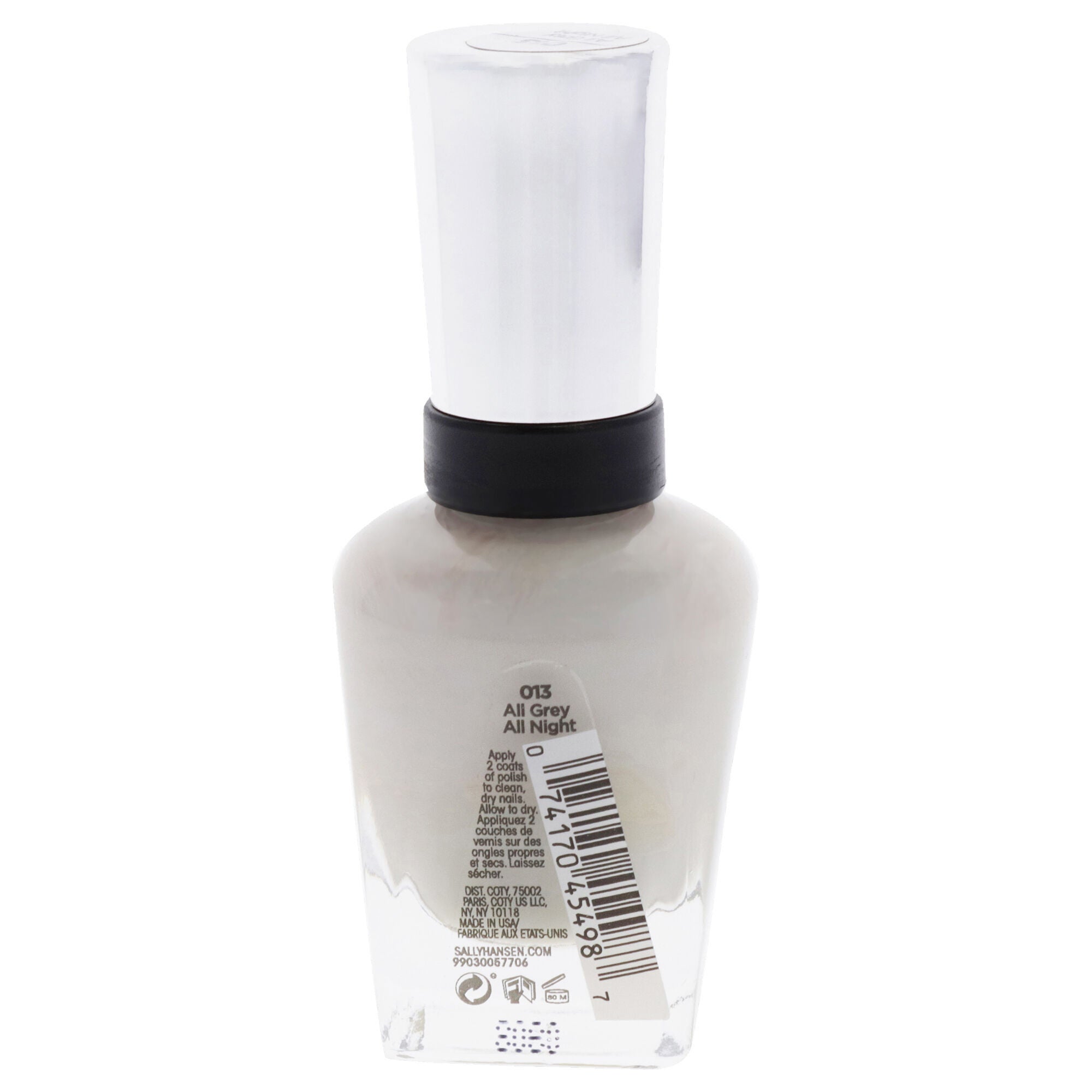 Complete Salon Manicure - 013 All Grey All Night by Sally Hansen for Women - 0.5 oz Nail Polish, , alternate image number 4