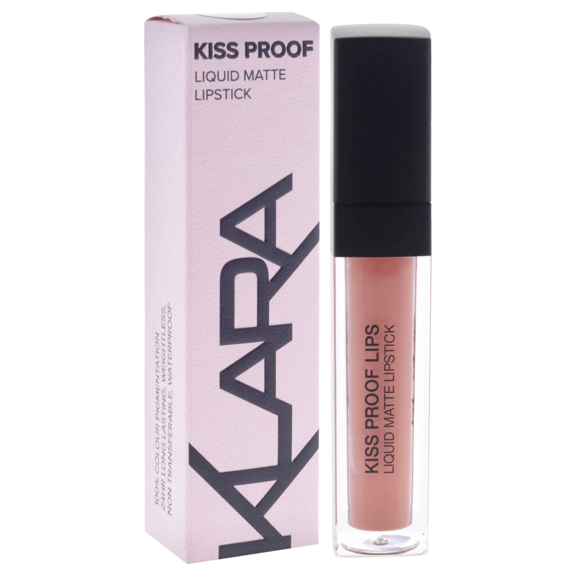 Kiss Proof Lipstick Liquid Matte - 21 Naughty Nude by Klara for Women - 0.27 oz Lipstick, See Description, alternate image number 2