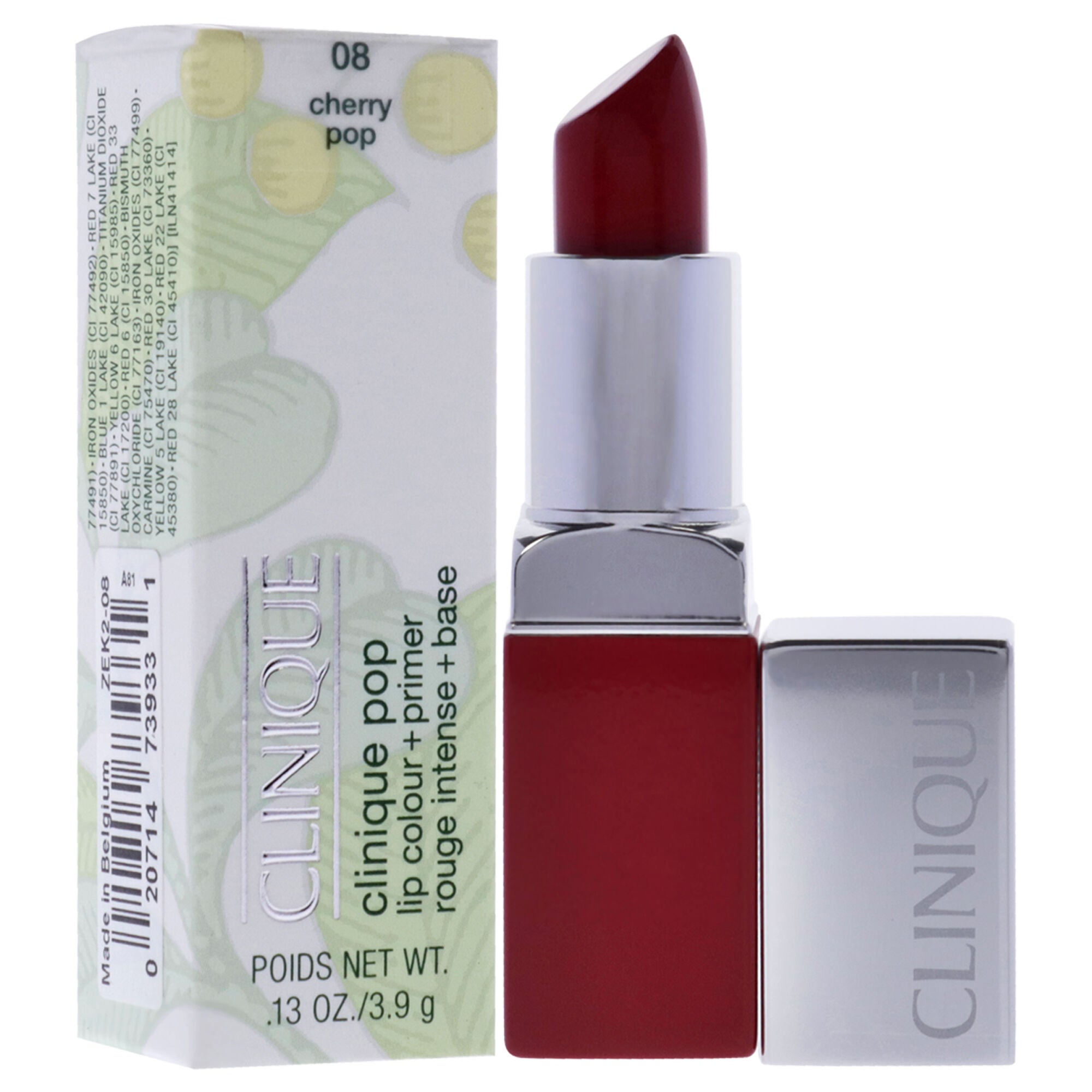 Clinique Pop Lip Colour Plus Primer - 08 Cherry Pop by Clinique for Women - 0.13 oz Lipstick, See Description, alternate image number 2
