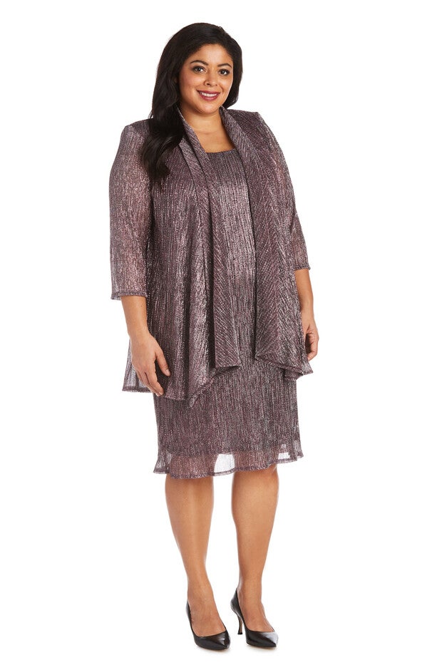 metallic cardigan dress Sleeveless Maxi Dress with Metallic Cardigan MOOD + ELLWI