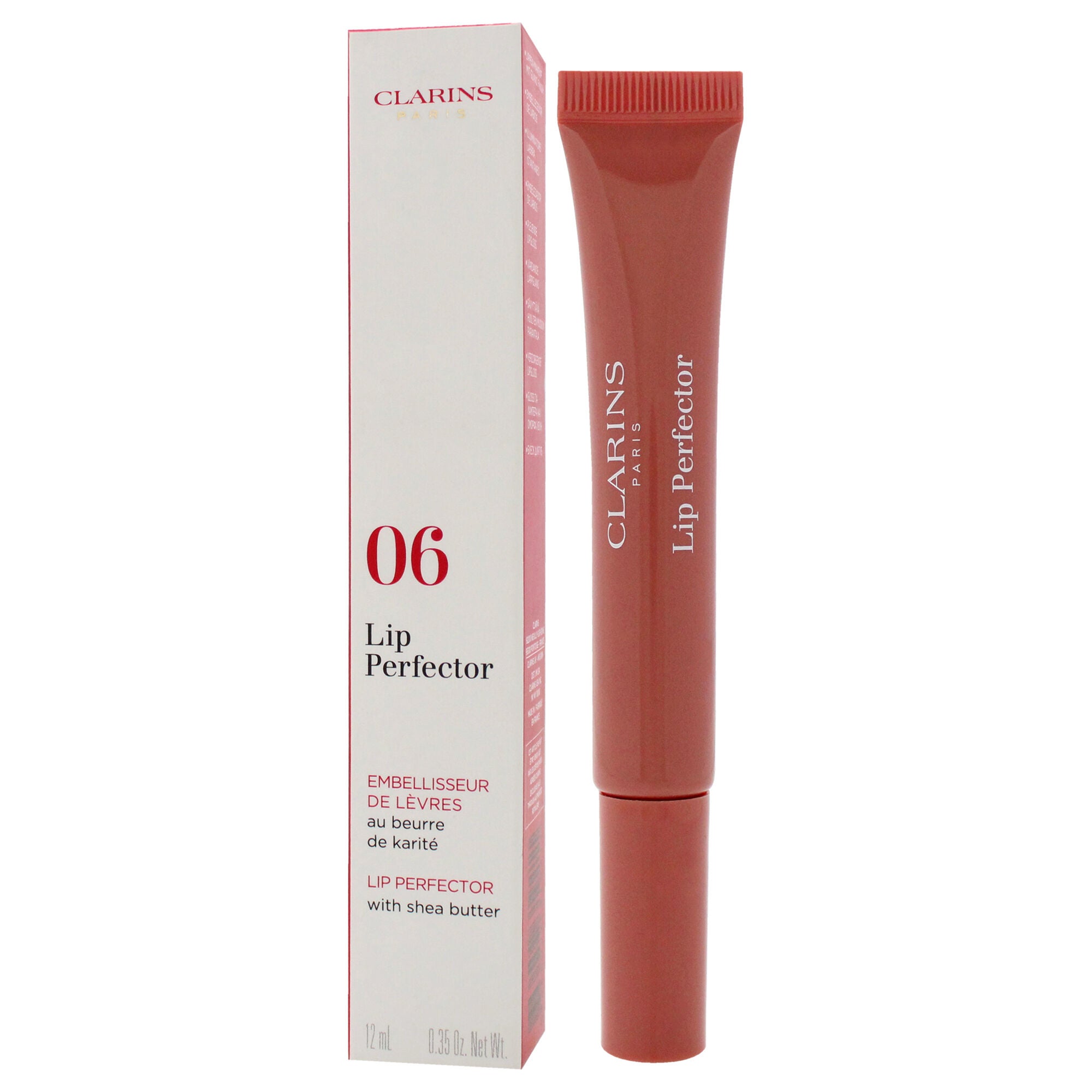 Lip Perfector - 06 Rosewood Shimmer by Clarins for Women - 0.35 oz Lip Gloss, See Description, alternate image number 3