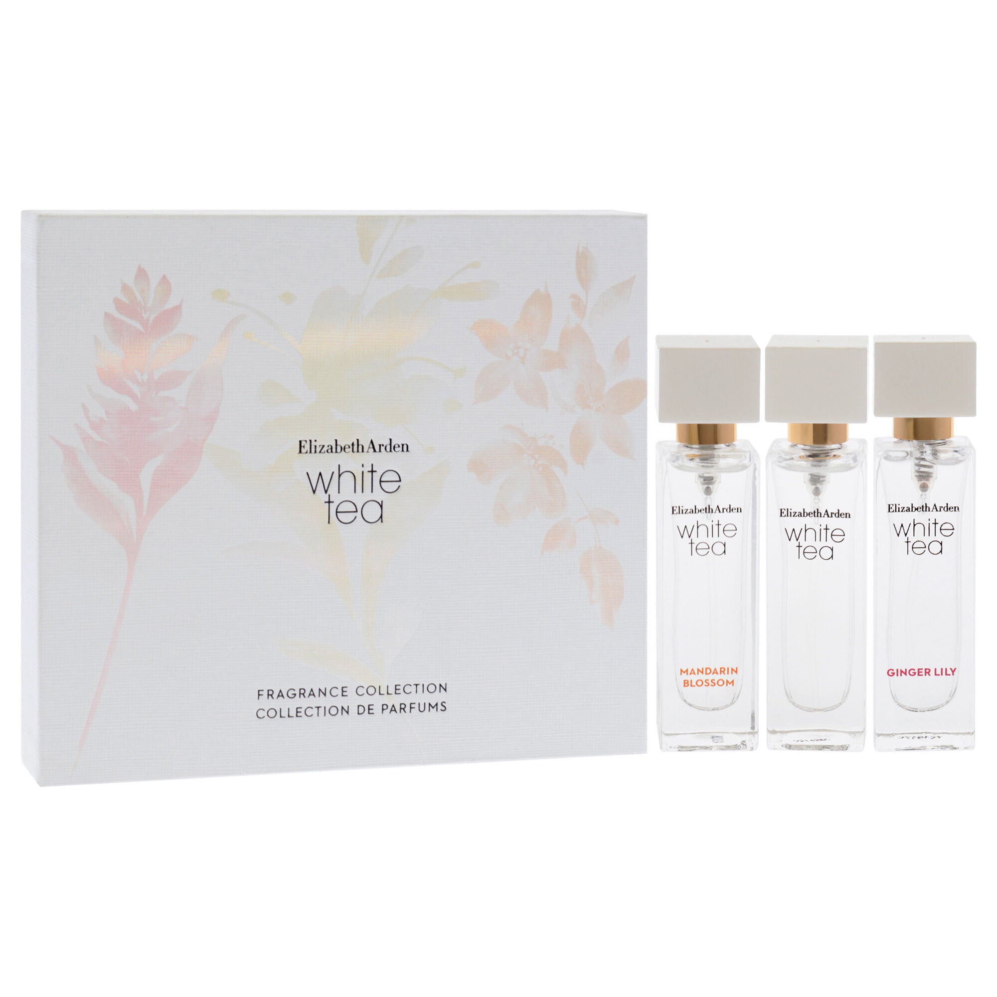 White Tea by Elizabeth Arden for Women - 3 Pc Mini Gift Set 10ml Ginger Lily EDT Spray, 10ml White Tea EDT Spray, 10ml Mandarin Blossom EDT Spray, See Description, alternate image number 1