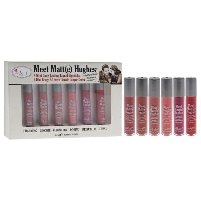 Meet Matte Hughes Mini Long-Lasting Liquid Lipsticks Set by the Balm for Women - 6 Pc Set 0.04oz, NA, alternate image number null