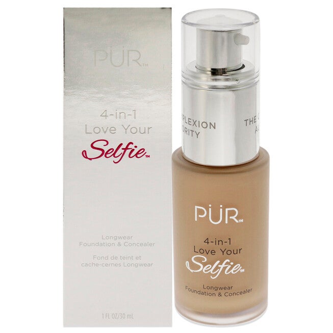 4-in-1 Love Your Selfie Longwear Foundation and Concealer - LN4 Vanilla-Fair with Neutral Undertones by Pur Cosmetics for Women - 1 oz Makeup, NA, hi-res image number null