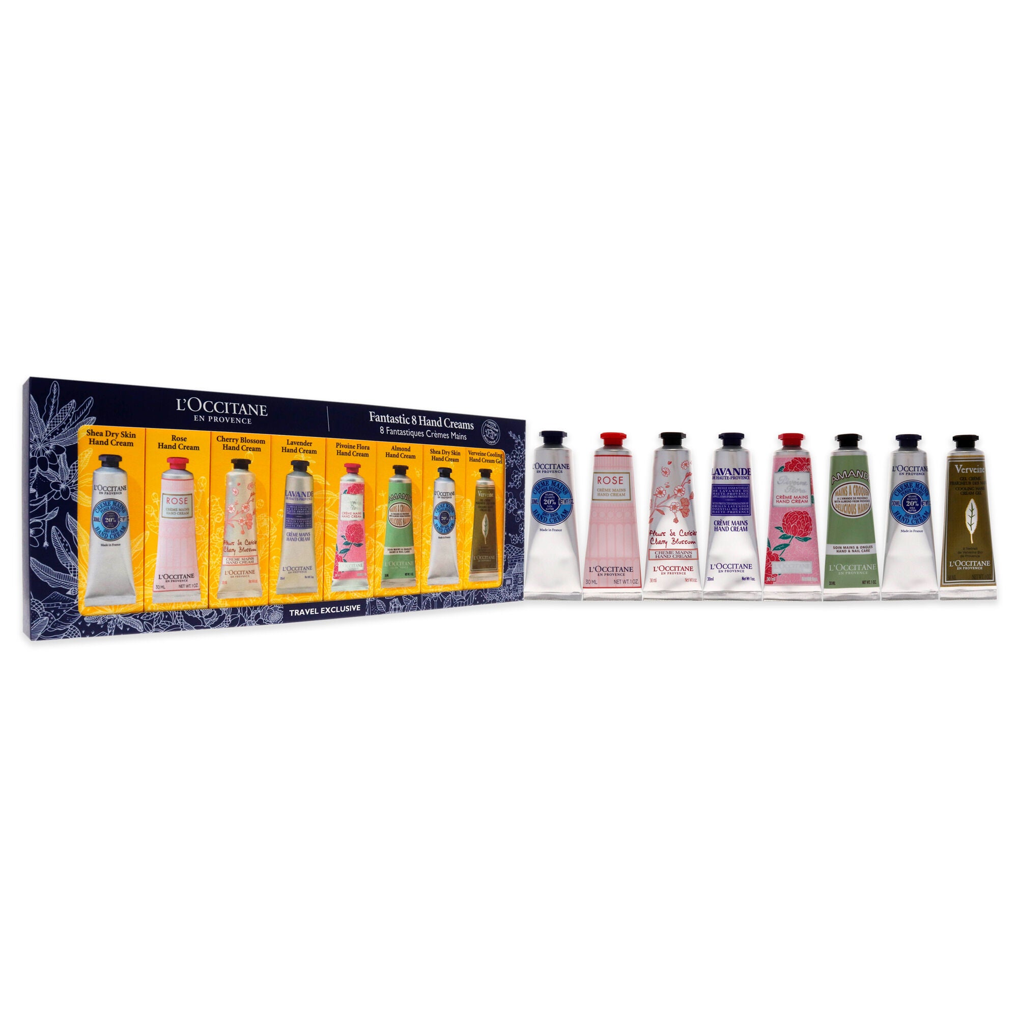 "Fantastic 8 Hand Creams Kit by LOccitane for Unisex - 8 x 1 oz Shea Dry Skin, Rose, Cherry Blossom, Lavender, Pivoine Flora, Almond, Hand Cream", , alternate image number 6