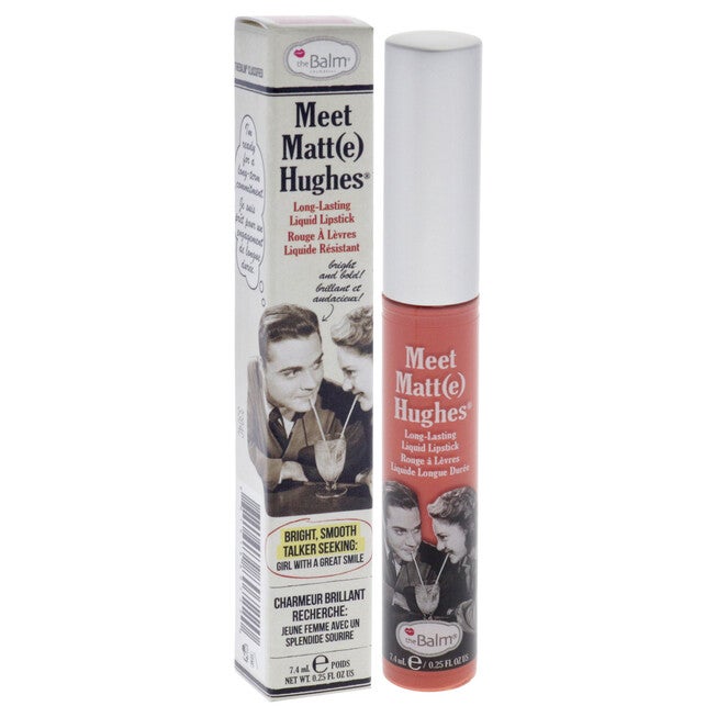 Meet Matte Hughes Long Lasting Liquid Lipstick - Doting by the Balm for Women - 0.25 oz Lip Gloss, NA, alternate image number null