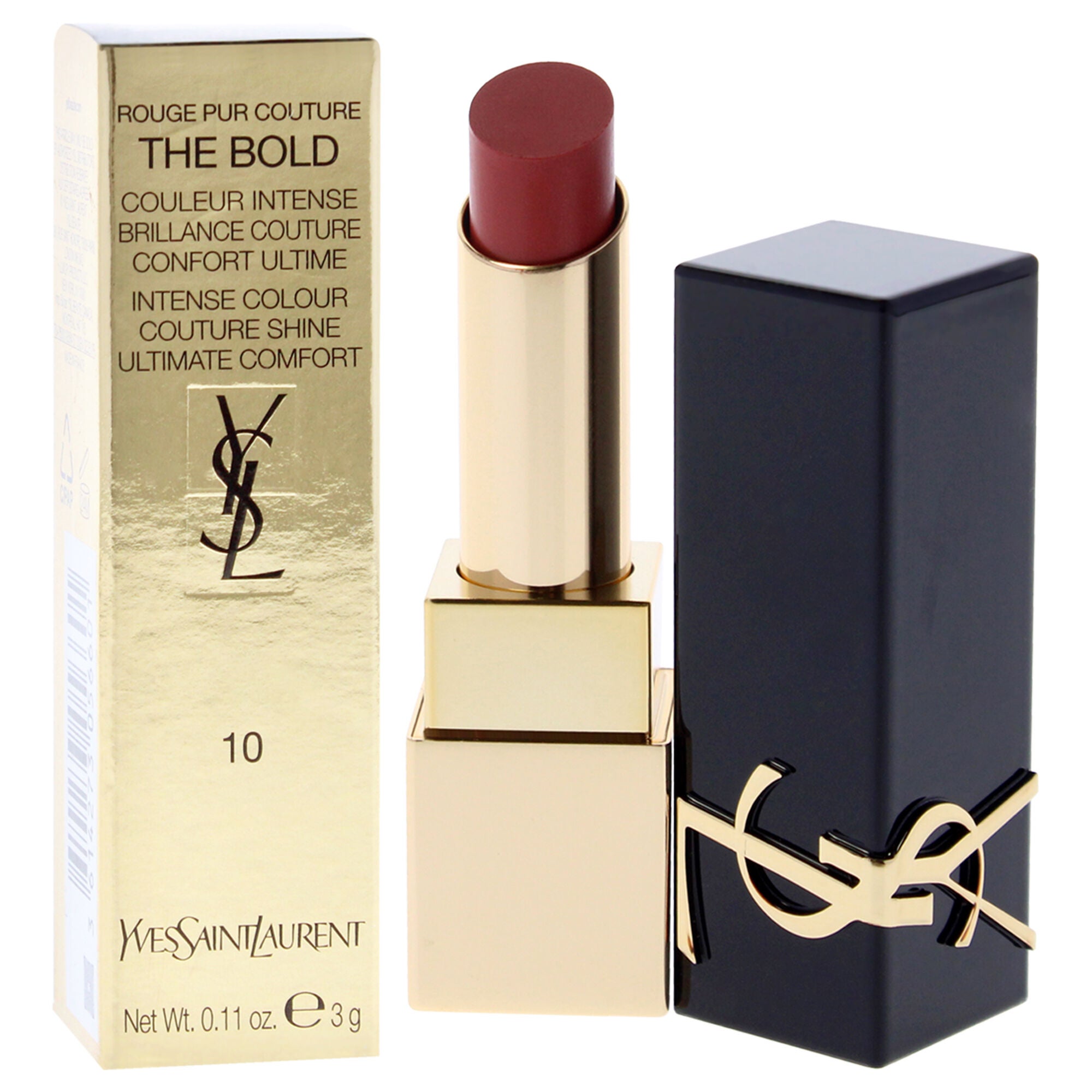 Rouge Pur Couture The Bold Lipstick - 10 Brozen Nude by Yves Saint Laurent for Women - 0.11 oz Lipstick, See Description, alternate image number 2