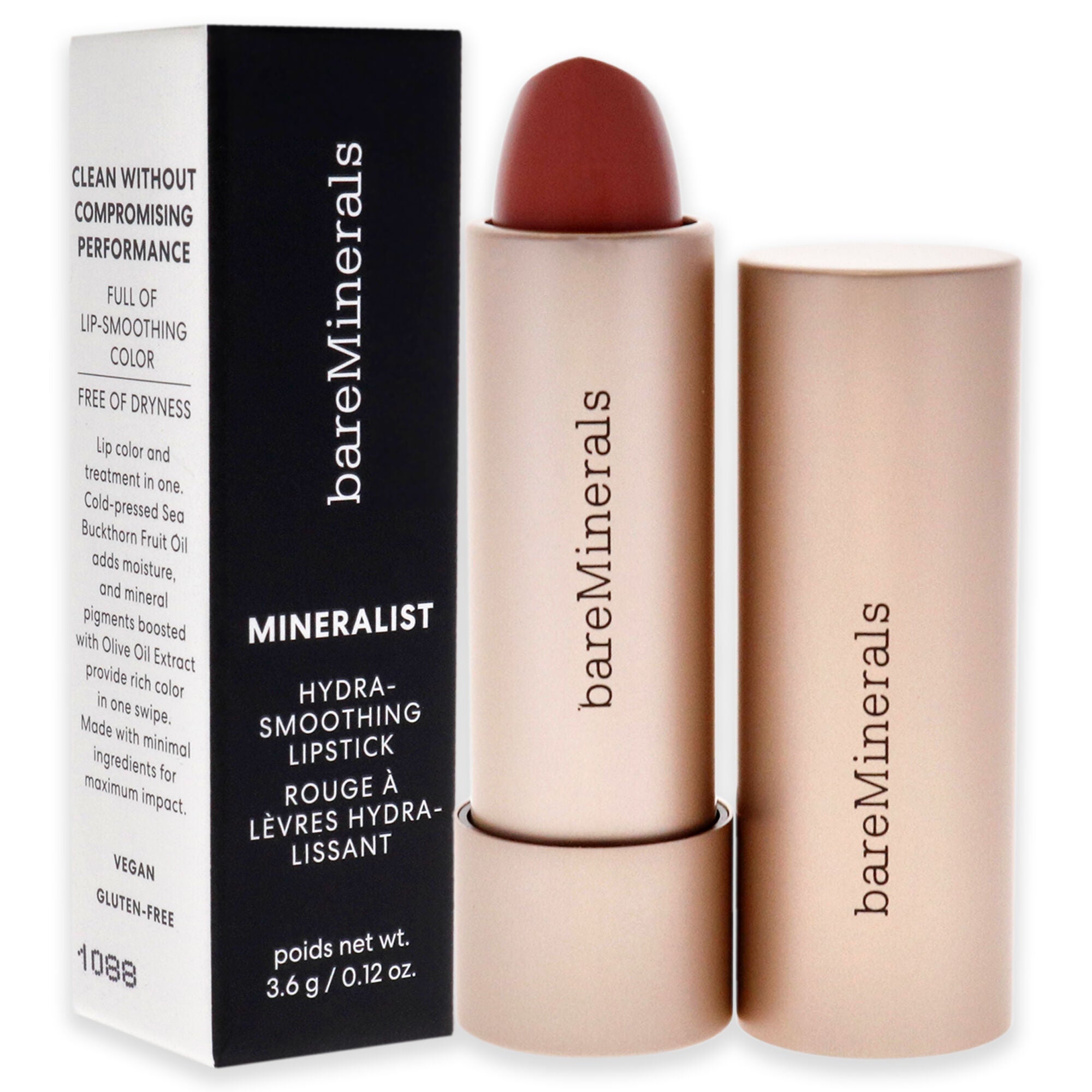 Mineralist Hydra-Smoothing Lipstick - Grace by bareMinerals for Women - 0.12 oz Lipstick, See Description, alternate image number 1