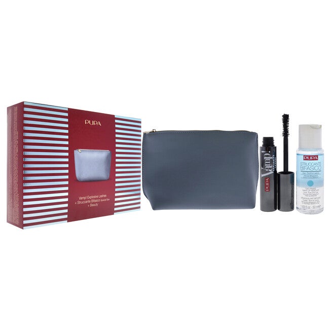 Vamp! Explosive Lashes and Two-Phase Make-Up Remover Set by Pupa Milano for Women - 3 Pc Kit, , alternate image number null