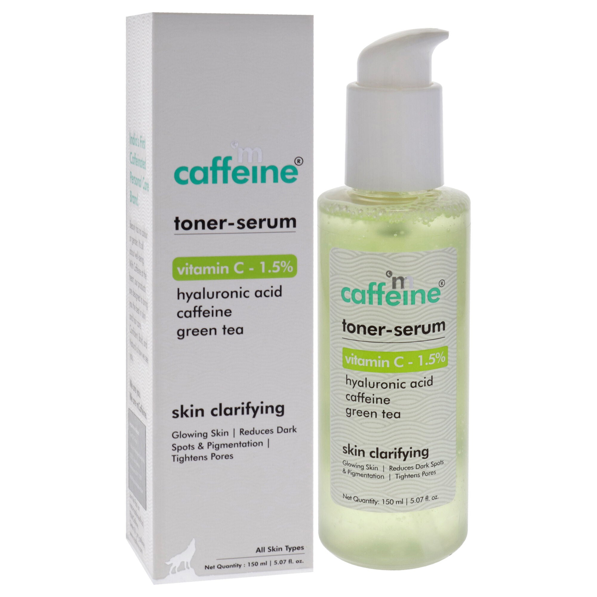 Toner Serum Vitamin C 1.5 Percent - Green Tea by mCaffeine for Unisex - 5.07 oz Toner, , alternate image number 6