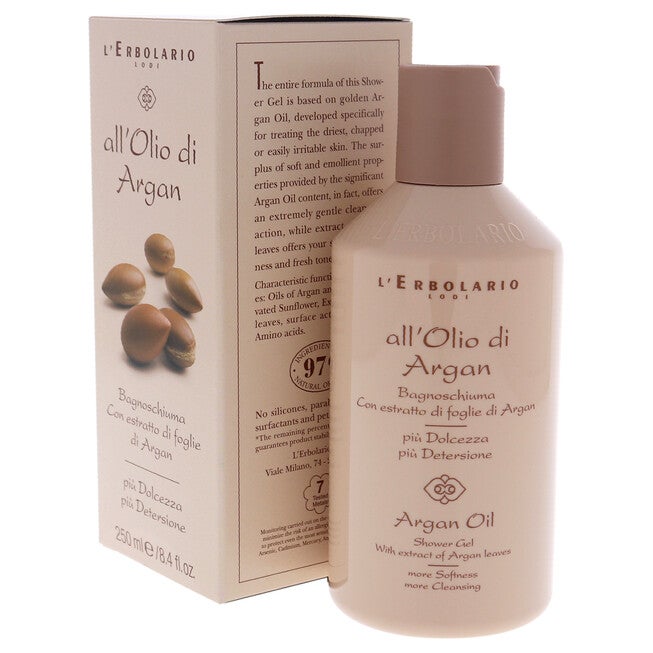 Shower Gel - Argan Oil by LErbolario for Unisex - 8.4 oz Shower Gel, NA, alternate image number null
