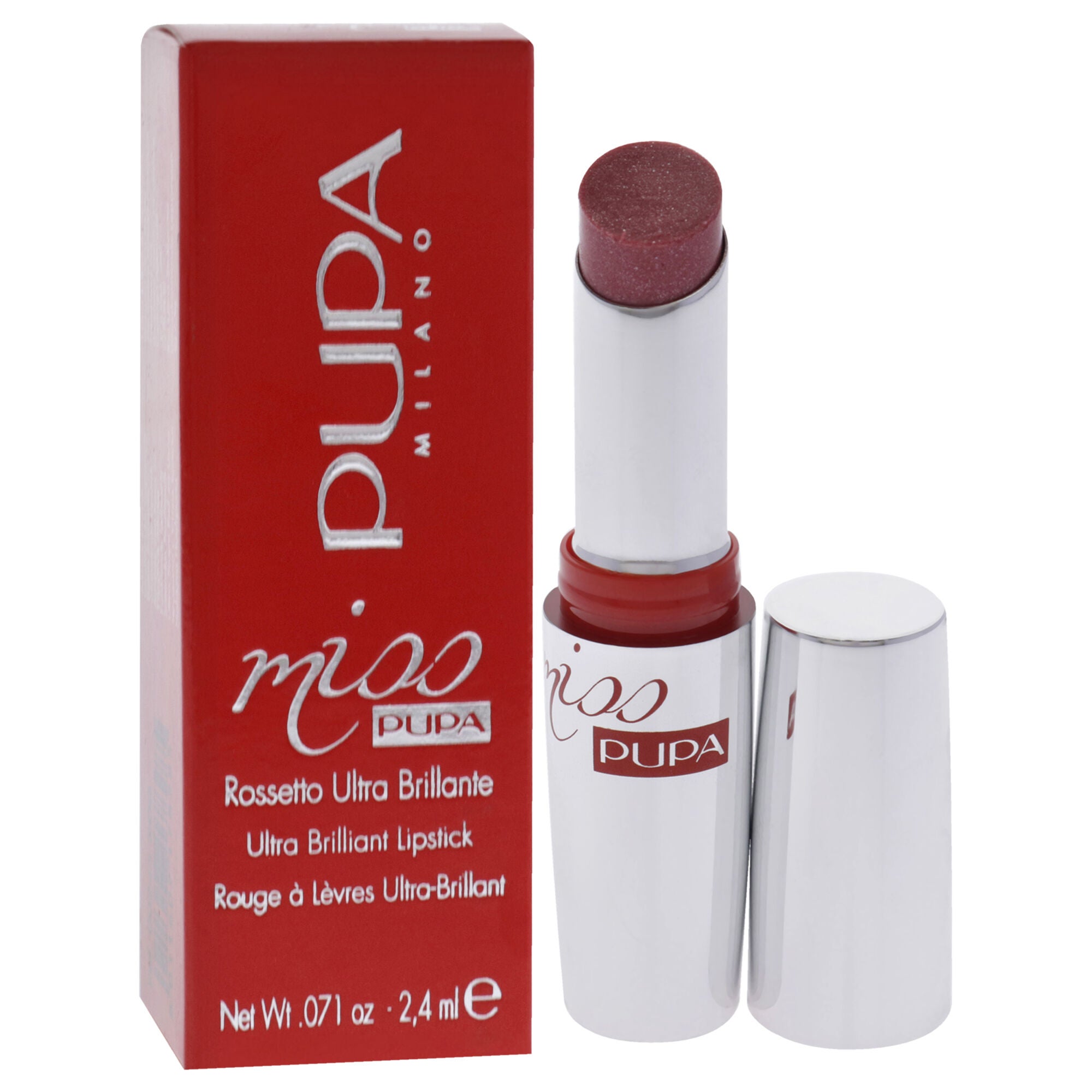 Miss Pupa Ultra Brilliant Lipstick - 200 Pink Sorbet by Pupa Milano for Women - 0.071 oz Lipstick, See Description, alternate image number 1