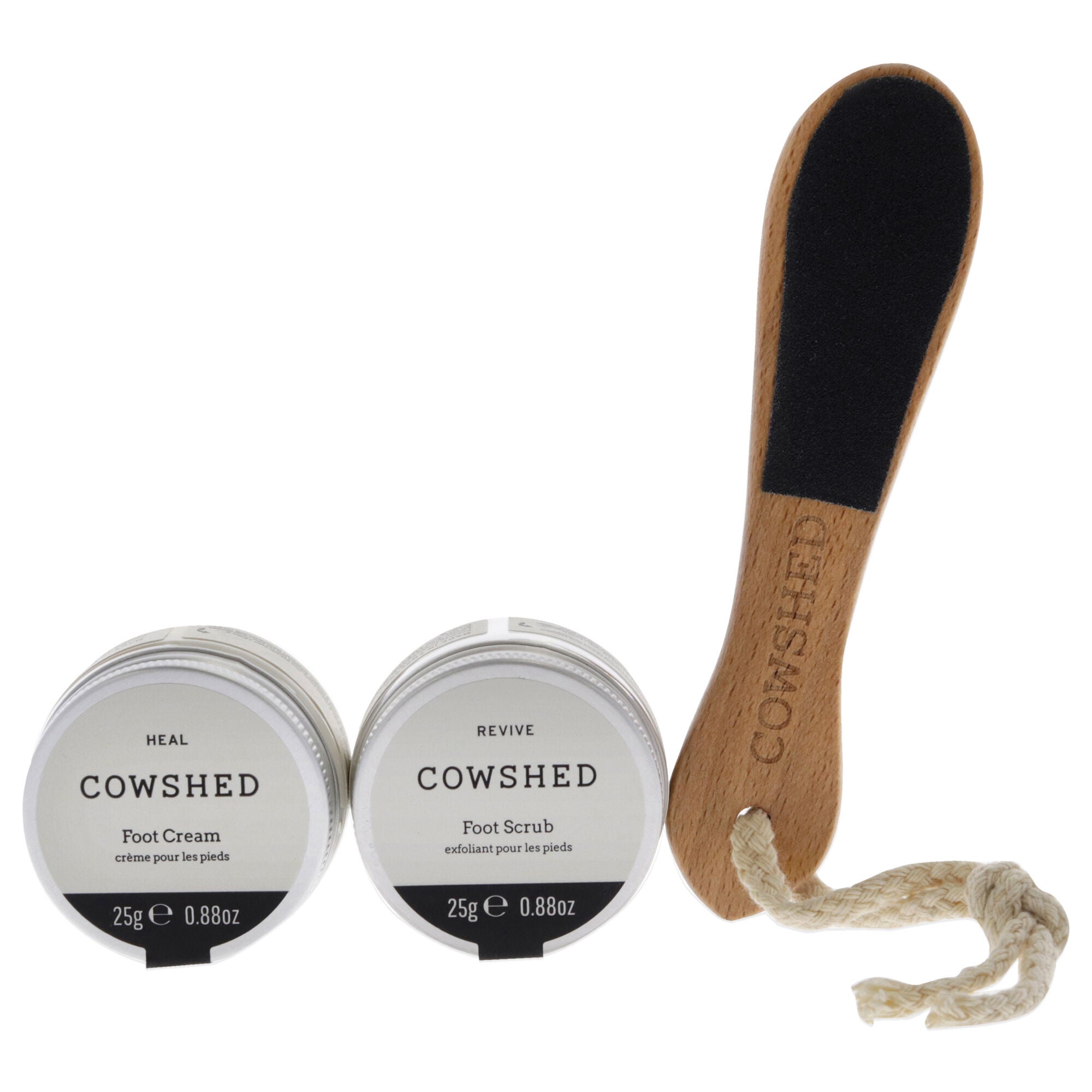Pedicure Kit by Cowshed for Unisex - 4 Pc 0.88 oz Foot Scrub, 0.88 oz foot Cream, Foot File, Pedicure Socks, , alternate image number 4