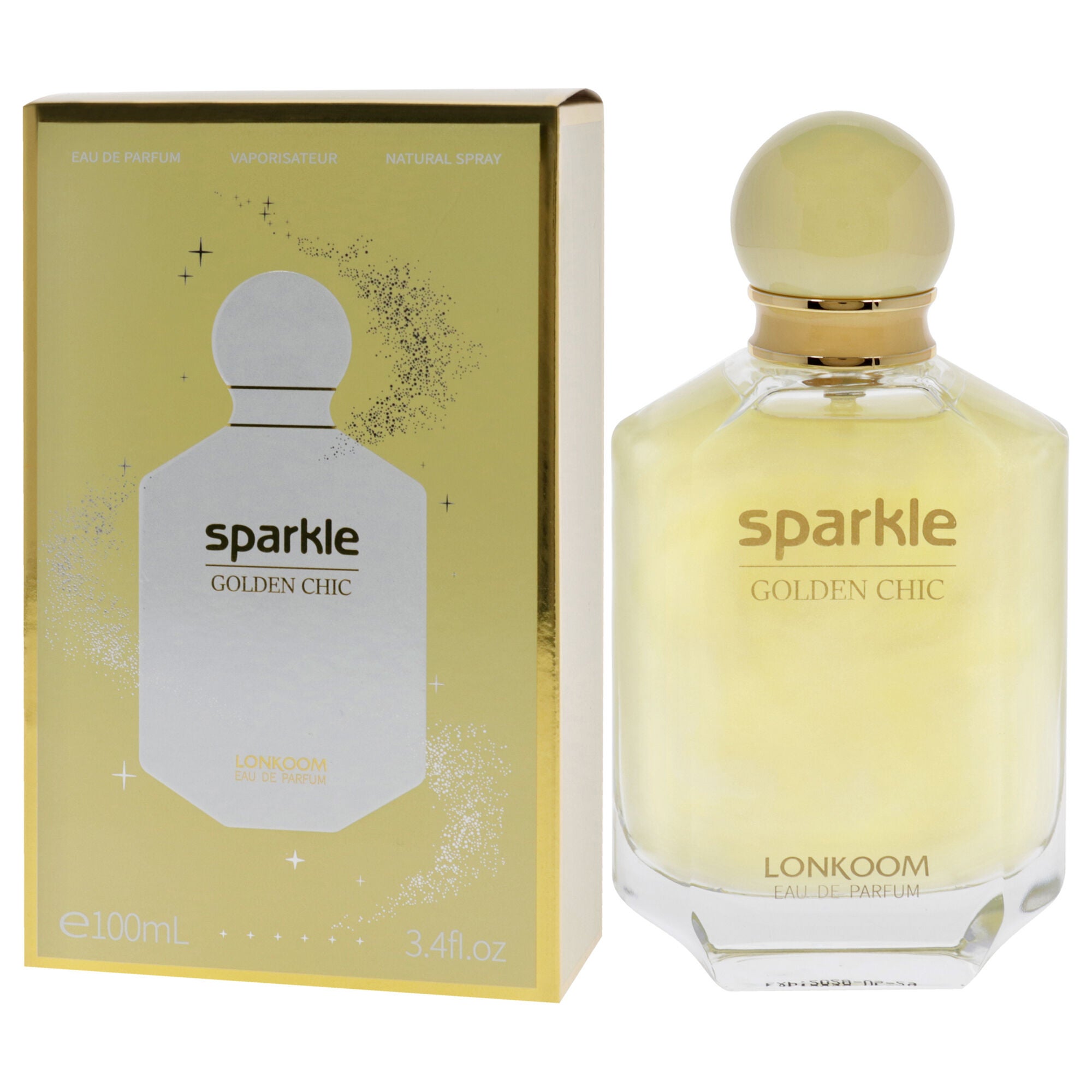Sparkle Golden Chic by Lonkoom for Women - 3.4 oz EDP Spray, , alternate image number 7