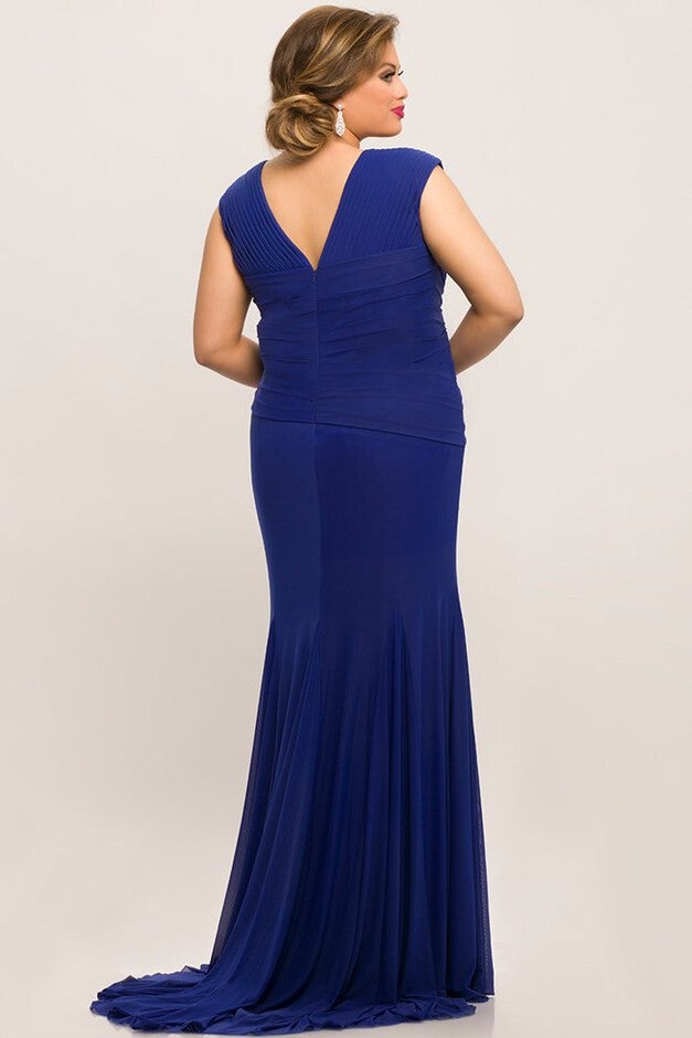 Shelby Evening Gown Fitted Plus Size Formal Dress, , alternate image number 1