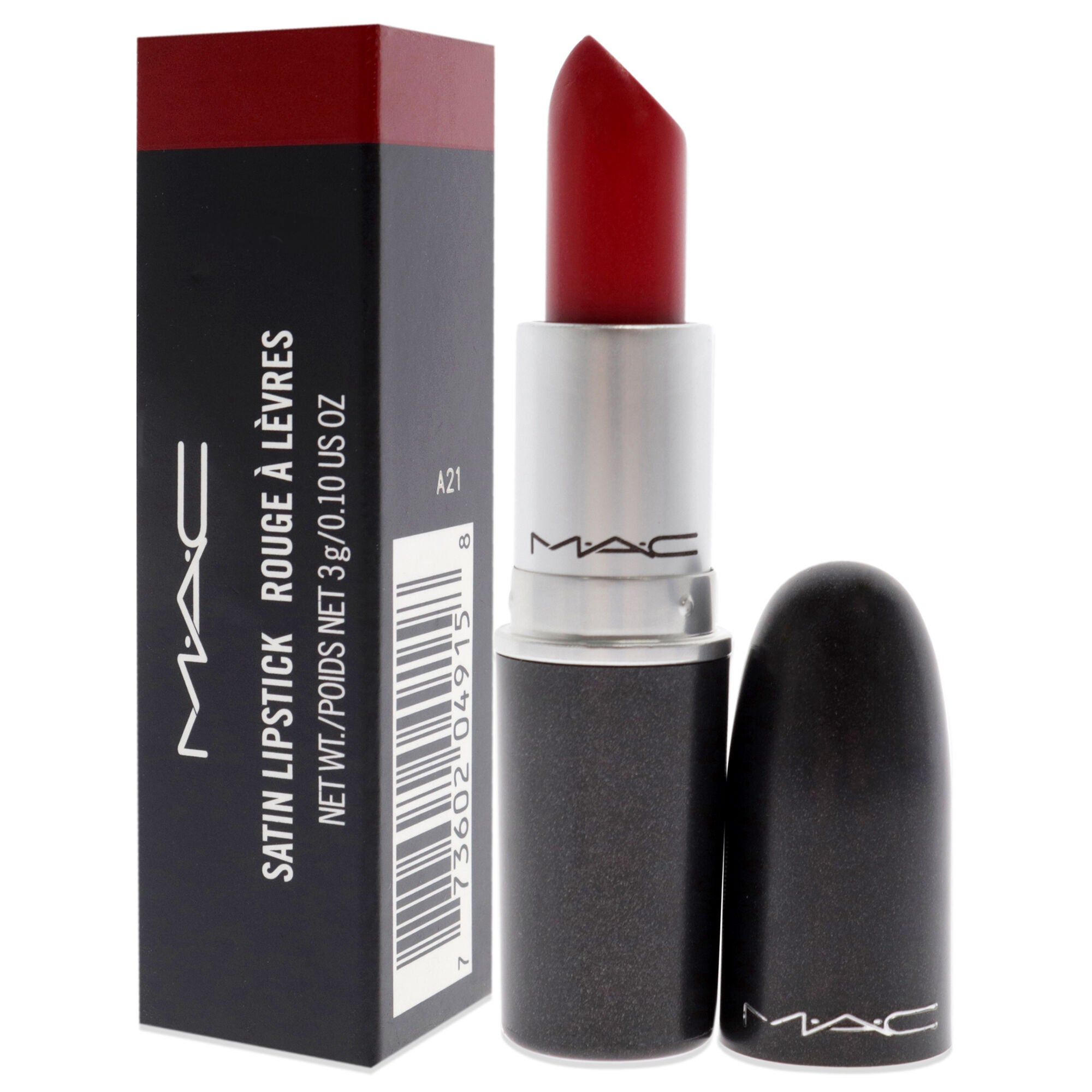 Satin Lipstick - 811 Red by MAC for Women - 0.1 oz Lipstick, See Description, alternate image number 3