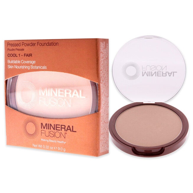Pressed Powder Foundation - 01 Cool by Mineral Fusion for Women - 0.32 oz Foundation, NA, alternate image number null
