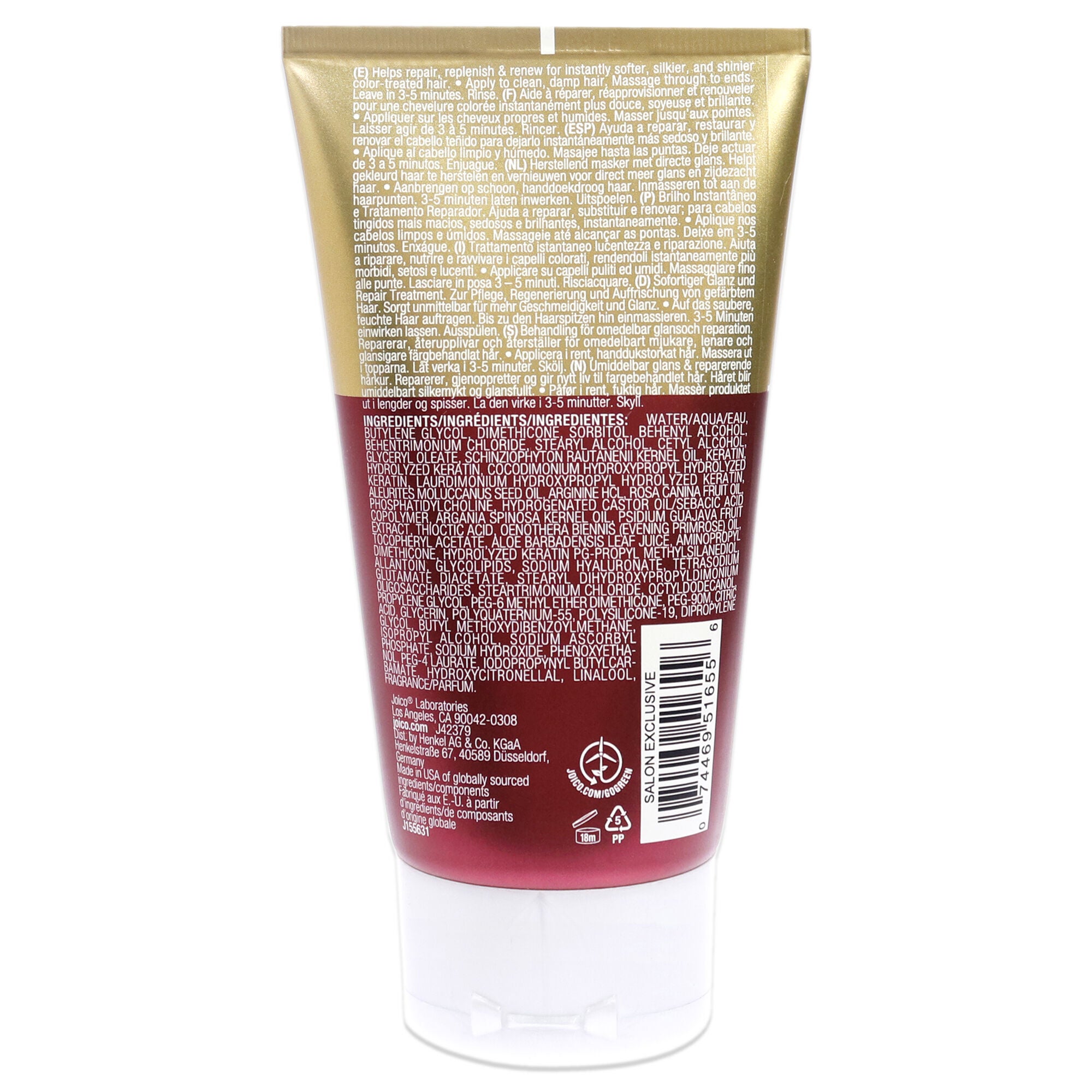 K-Pak Color Therapy Luster Lock by Joico for Unisex - 5.1 oz Treatment, See Description, alternate image number 1