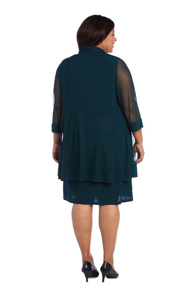 Two Piece Jacquard With Glitter Referee Jacket/Dress, , alternate image number 1