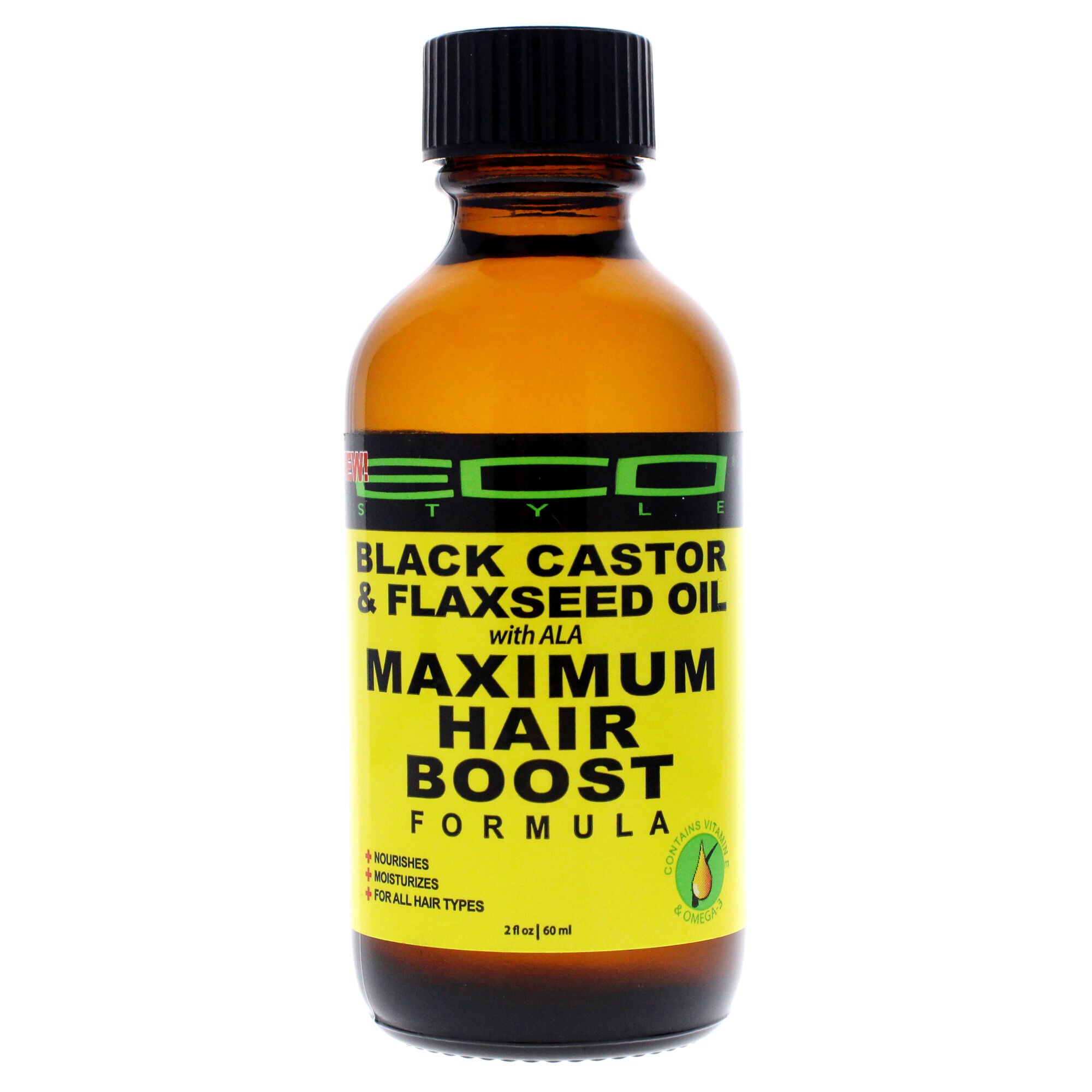 Eco Style Maximum Hair Growth Oil Black Castor And Flaxseed Woman