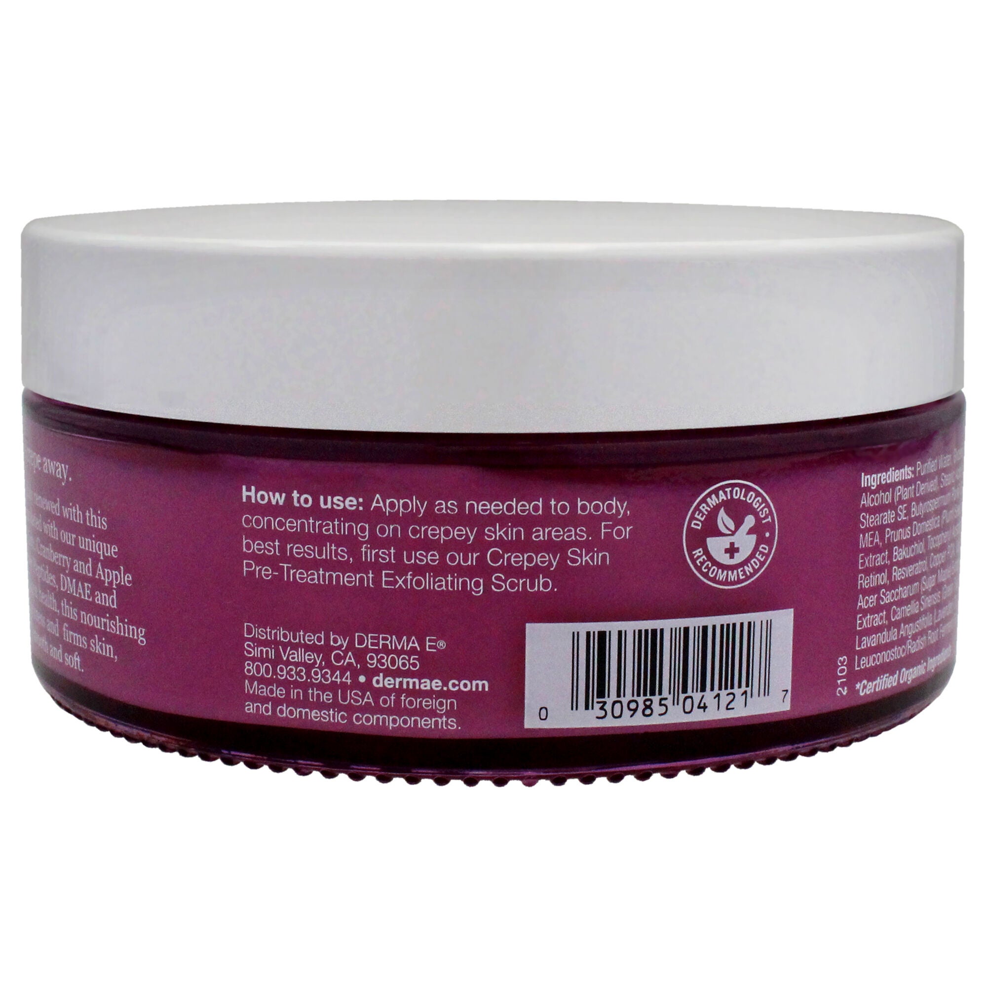 Crepey Skin Repair Treatment by Derma-E for Unisex - 6 oz Treatment, , alternate image number 1