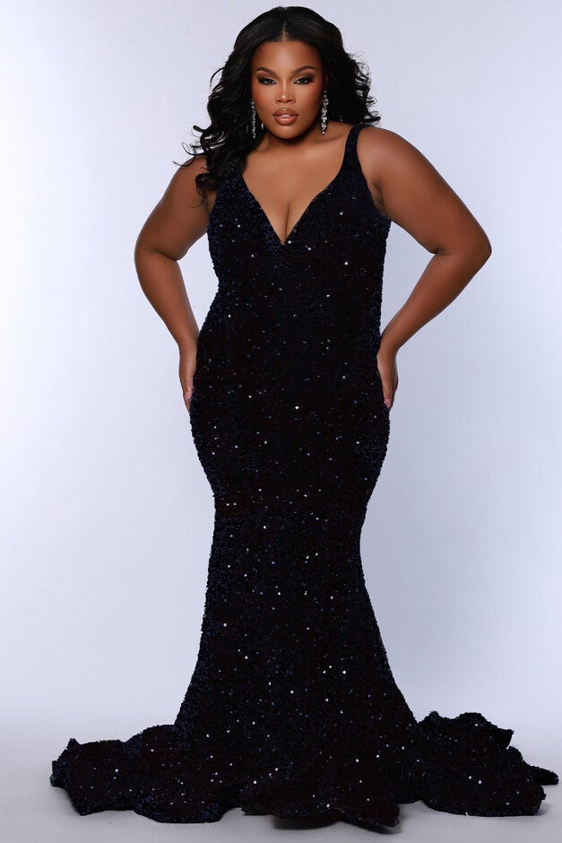 Spoiler Formal Gown, Indigo, hi-res image number 0