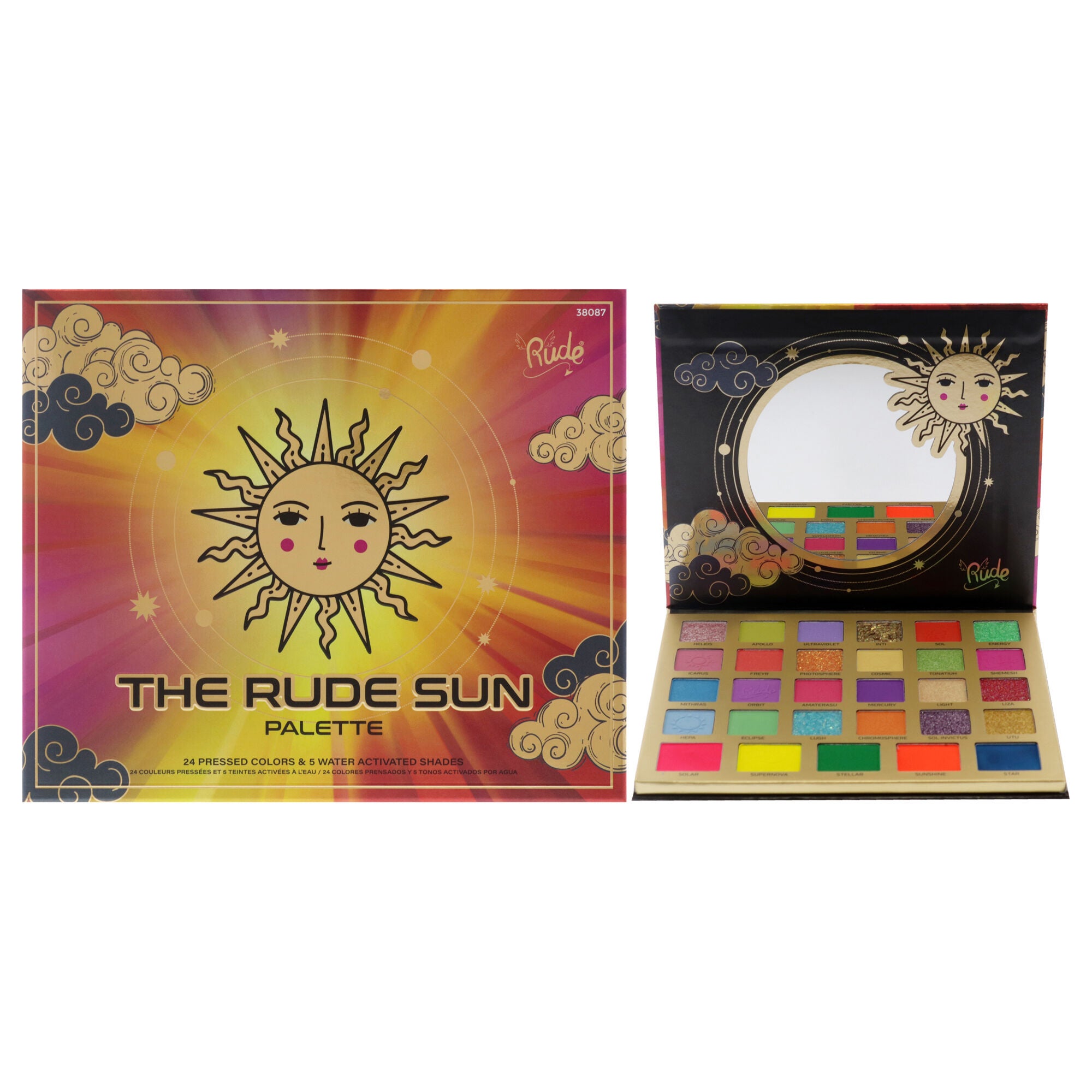 The Rude Sun Palette by Rude Cosmetics for Women - 1.28 oz Eye Shadow, See Description, hi-res image number 0