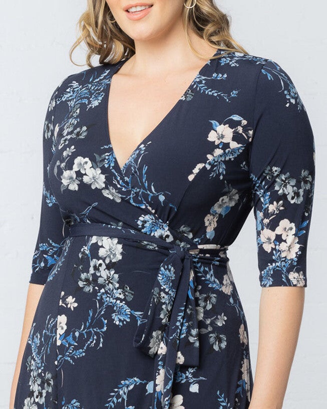 Signature Print Wrap Dress, , alternate image number null