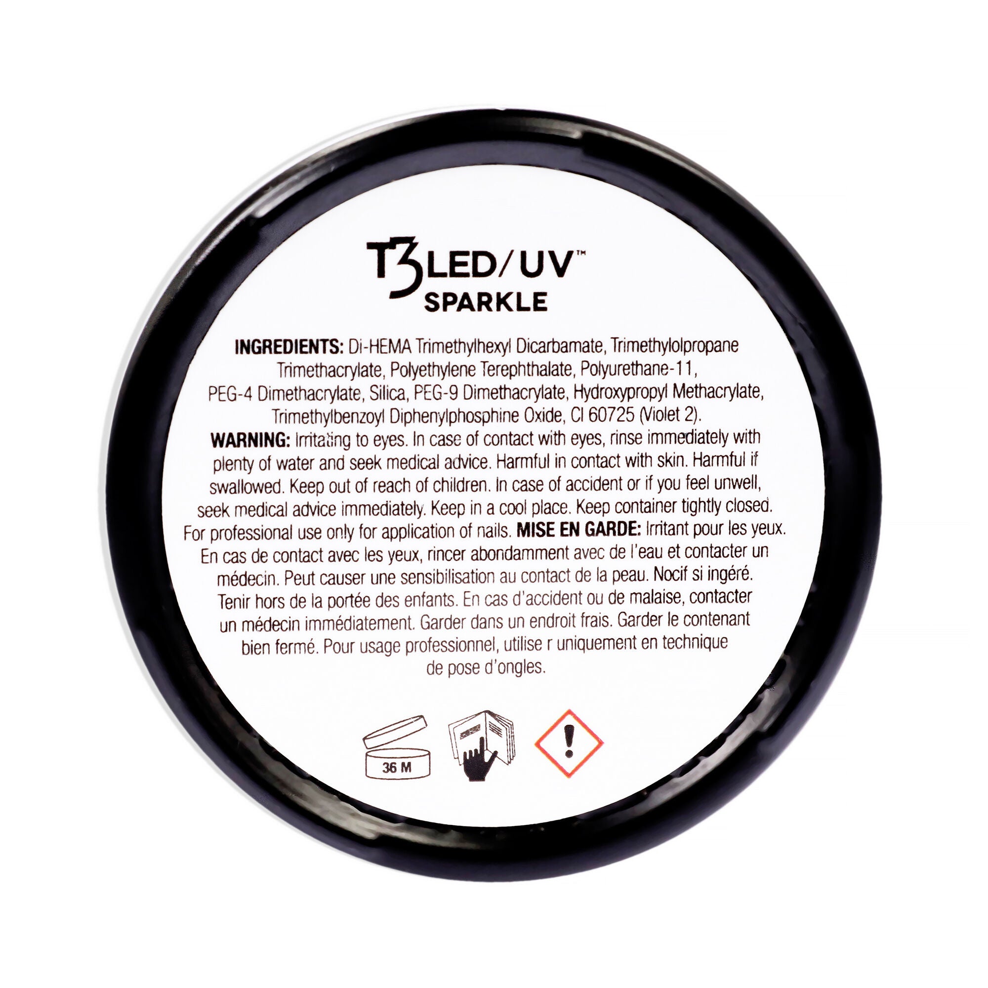 T3 Cool Cure Versatility Gel - Smurf Glitter by Cuccio Pro for Women - 1 oz Nail Gel, See Description, alternate image number 1