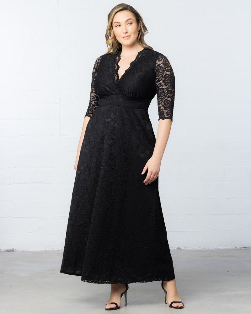 Maria Lace Evening Gown, , alternate image number 4