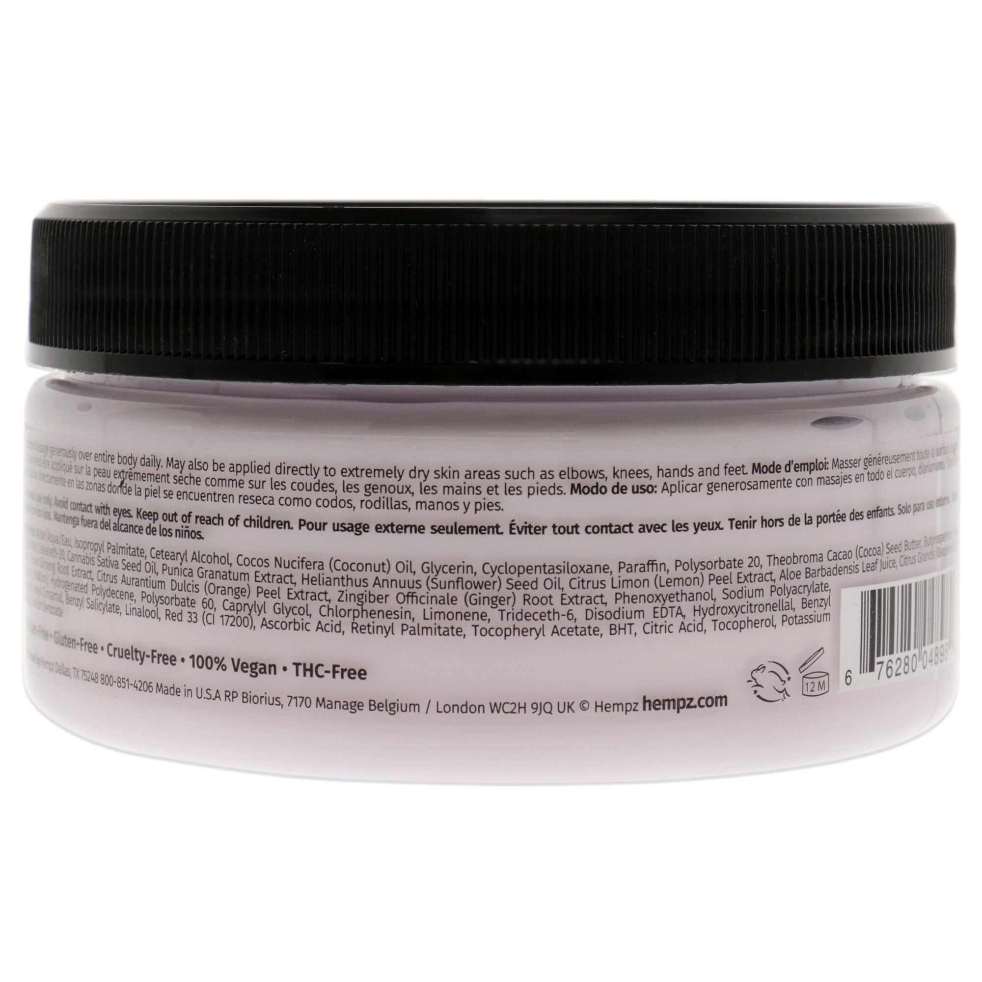 Pomegranate Herbal Body Butter by Hempz for Unisex - 8 oz Body Butter, See Description, alternate image number 1