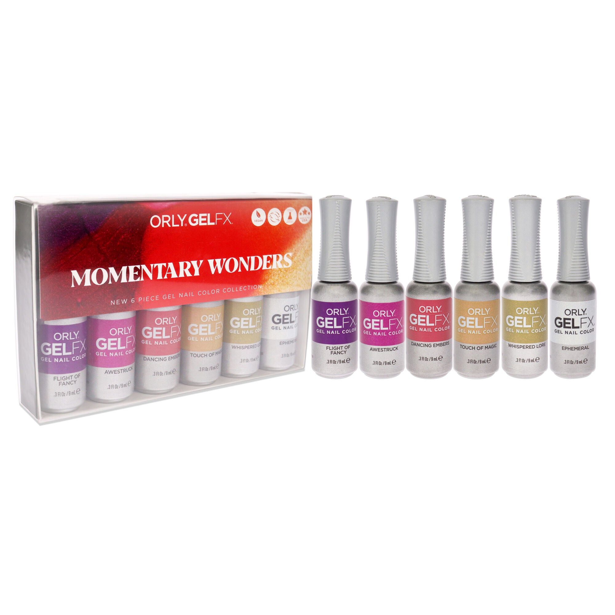 Momentary Wonders Gel Fx Nail Color by Orly for Women - 6 x 0.3 oz Nail Polish, See Description, alternate image number 2
