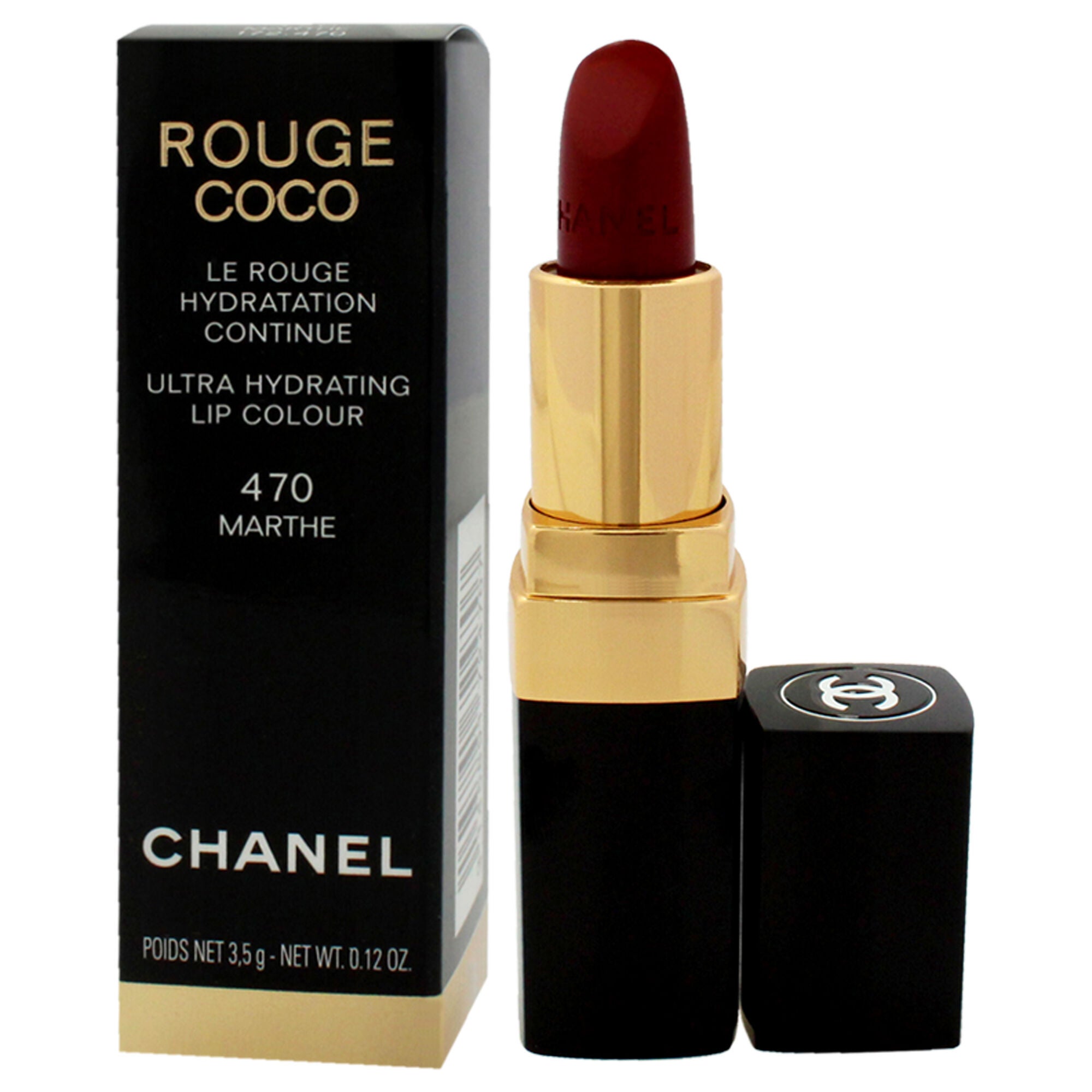 Rouge Coco Ultra Hydrating Lip Colour - 470 Marthe by Chanel for Women - 0.12 oz Lipstick, See Description, alternate image number 3