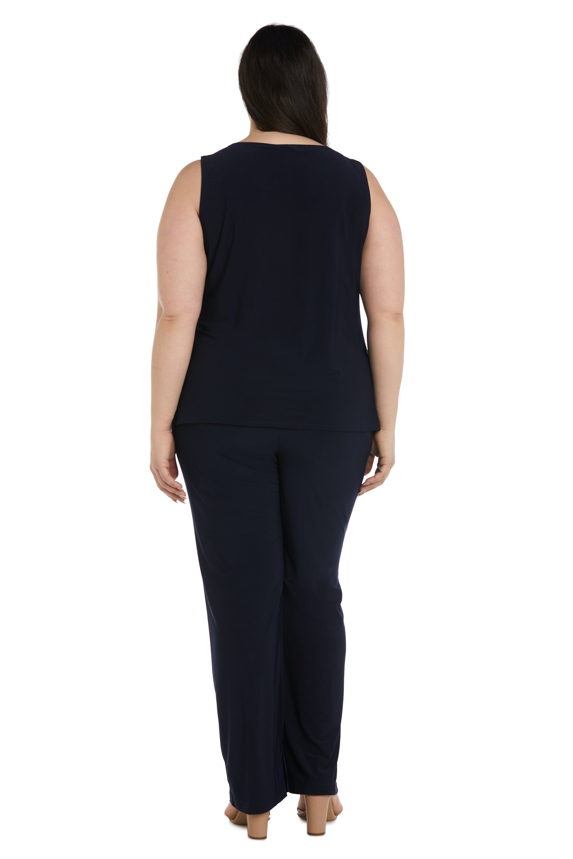 Three-Piece Duster and Pantsuit Set - Plus, , alternate image number 3