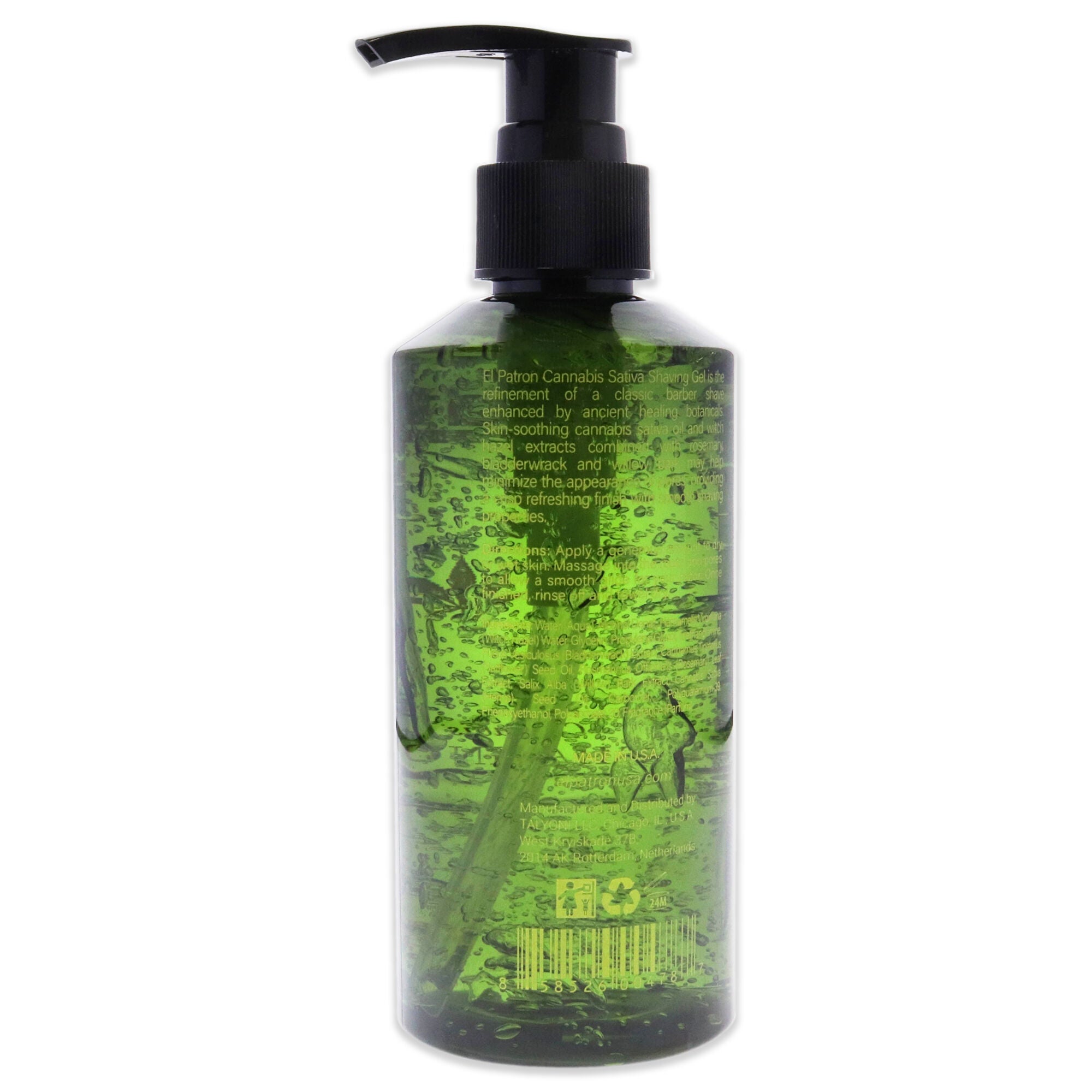 Cannabis Sativa Shaving Gel by El Patron for Men - 6.5 oz Shaving Gel, See Description, alternate image number 2