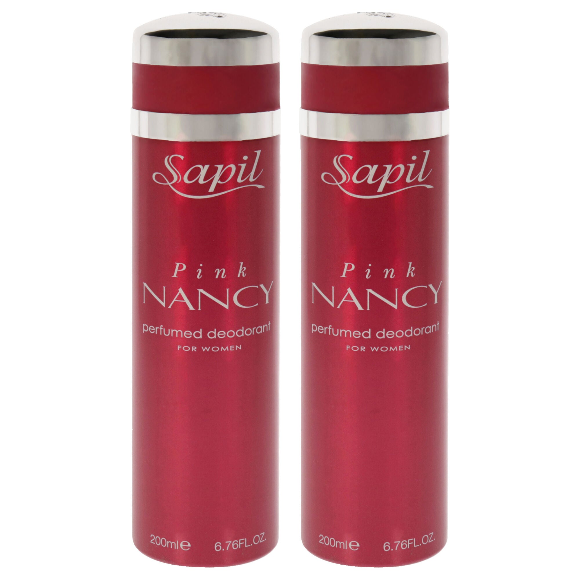 Pink Nancy by Sapil for Women - 6.76 oz Deodorant Spray - Pack of 2, Clear, hi-res image number 0