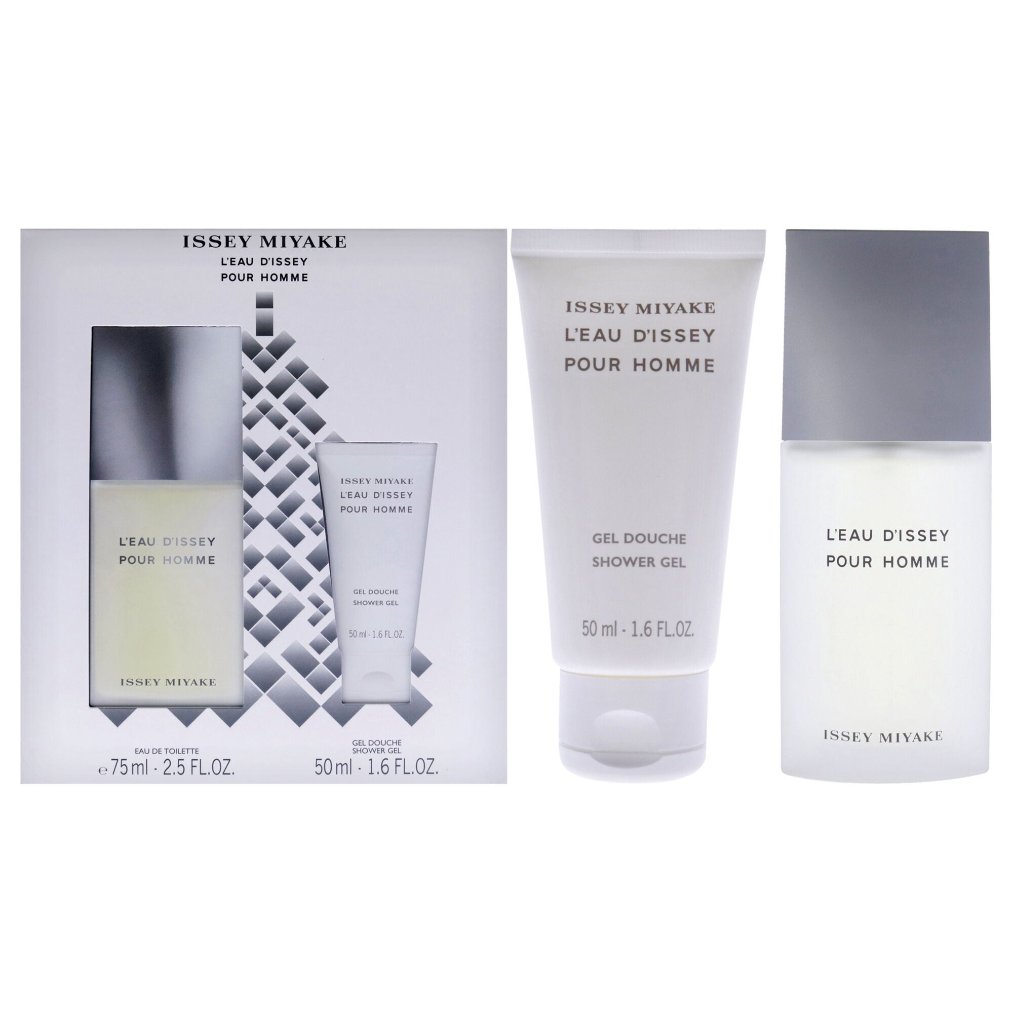 Leau Dissey by Issey Miyake for Men - 2 Pc Gift Set 2.5oz EDT Spray, 1.6oz Shower Gel, See Description, hi-res image number 0