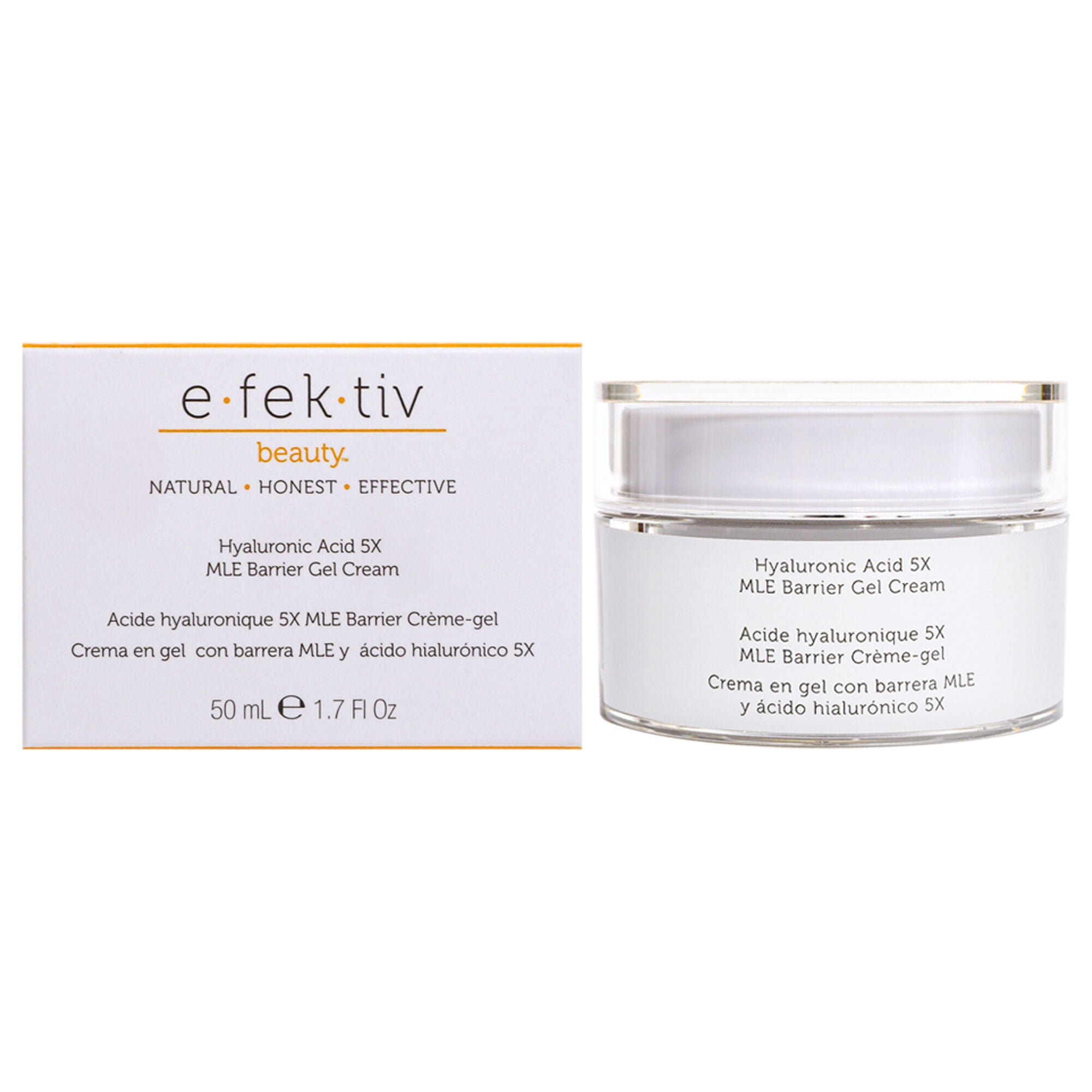 Hyaluronic Acid 5X MLE Barrier Gel Cream by e.fek.tiv for Unisex - 1.7 oz Lotion, See Description, hi-res image number 0