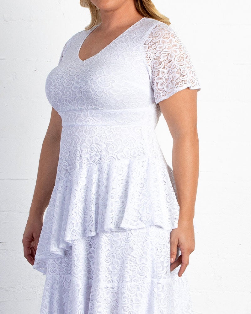 Harmony Lace Wedding Dress, Pearl, alternate image number 1