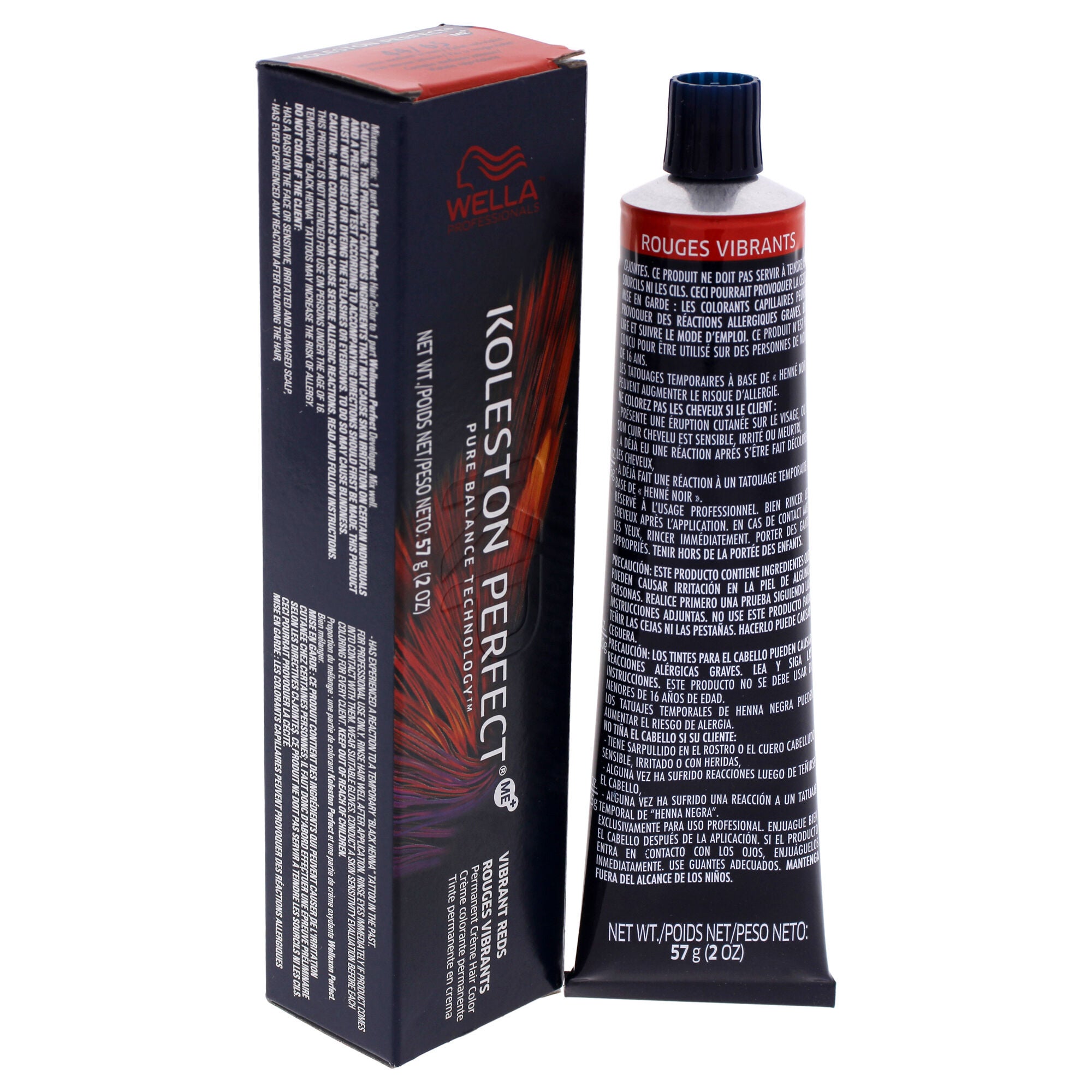 Koleston Perfect Permanent Creme Hair Color - 44 65 Intense Medium Brown-Violet Red-Violet by Wella for Unisex - 2 oz Hair Color, See Description, alternate image number 3