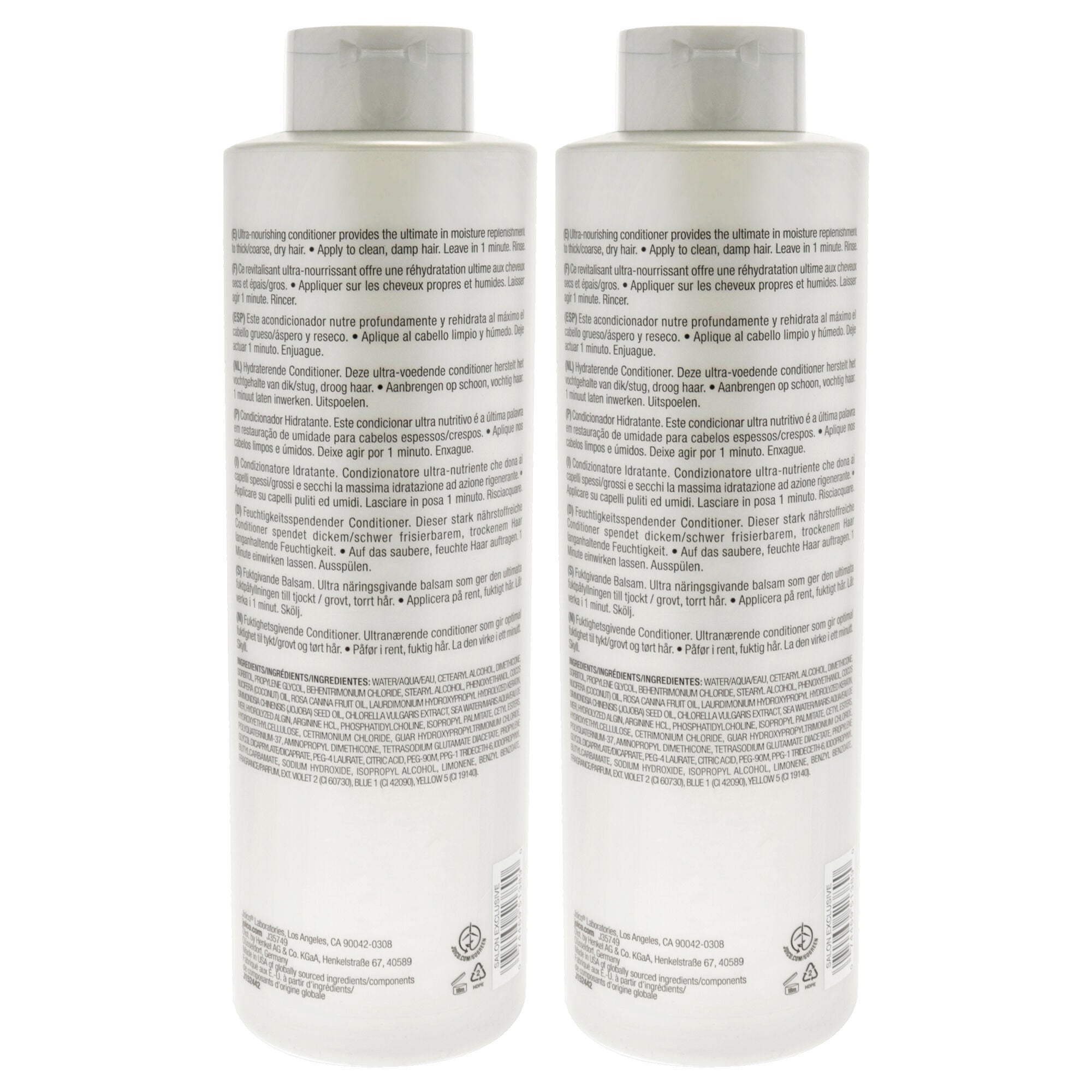 Moisture Recovery Conditioner by Joico for Unisex - 33.8 oz Conditioner - Pack of 2, Clear, alternate image number 1