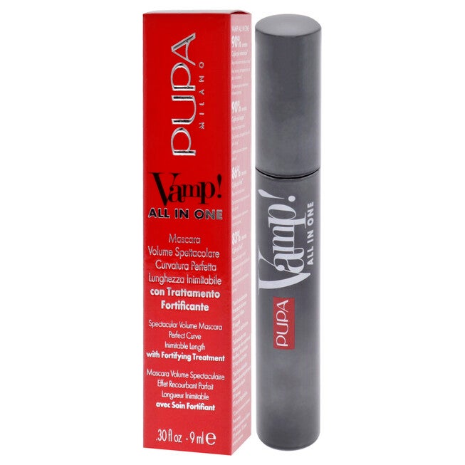 Vamp! All In One Mascara - 101 Extra Black by Pupa Milano for Women - 0.30 oz Mascara, , alternate image number null